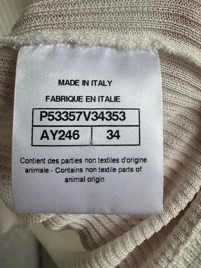 Chanel Chanel 16P white sleeveless knitted vest Size XXS / US 00 / IT 34 - 5 Thumbnail