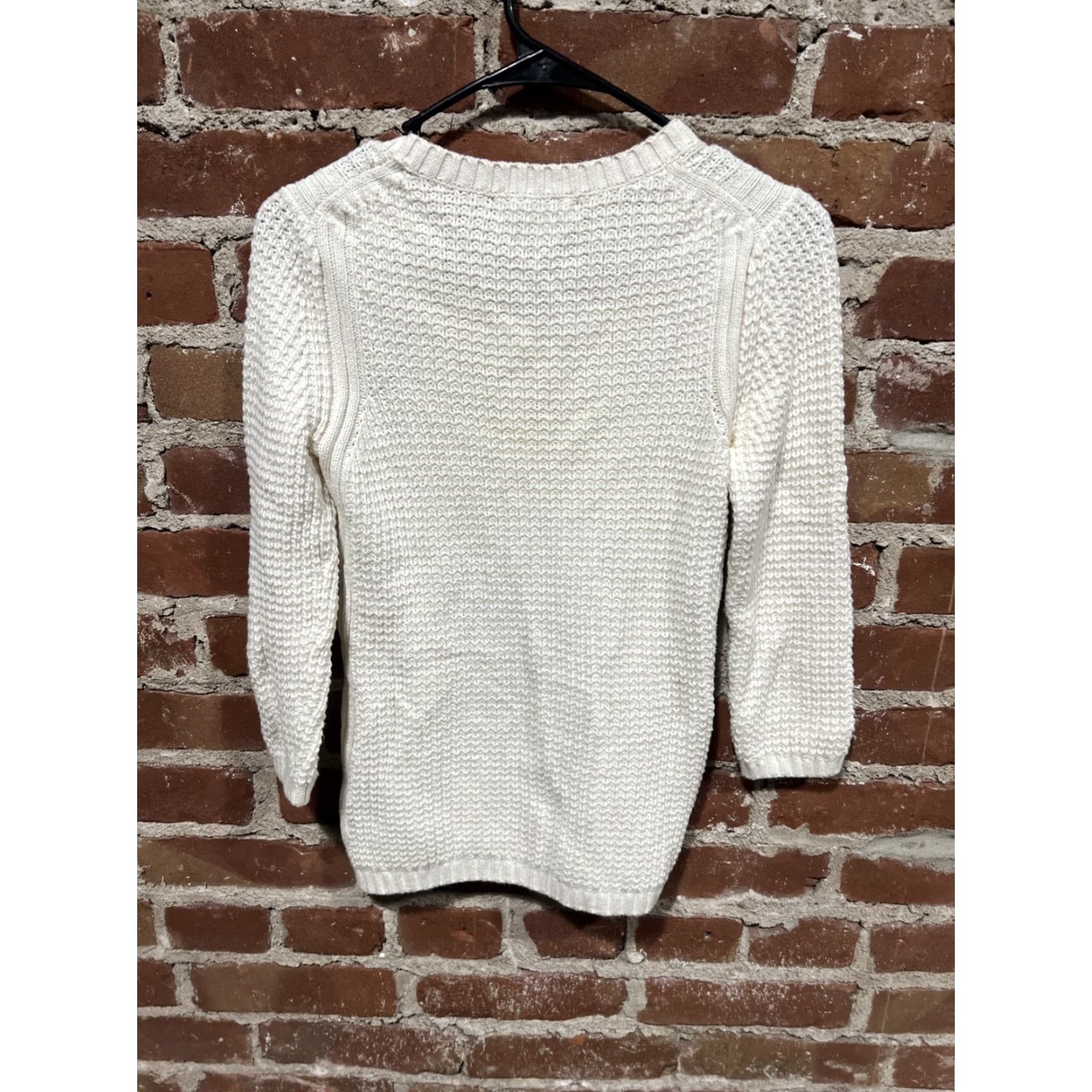 Banana Republic Banana Republic Sweater Womens Small Cream V-Neck Pullover Casual Classic Knit Lightweight Regular Size S / US 4 / IT 40 - 3 Thumbnail