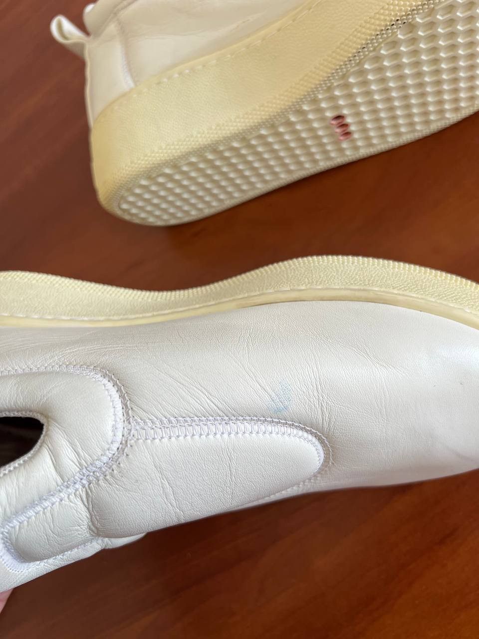 Celine CELINE BY PHOEBE PHILO WHITE LEATHER SNEAKERS SLIP-ON SZ 36 Size US 6 / IT 36 - 6 Thumbnail