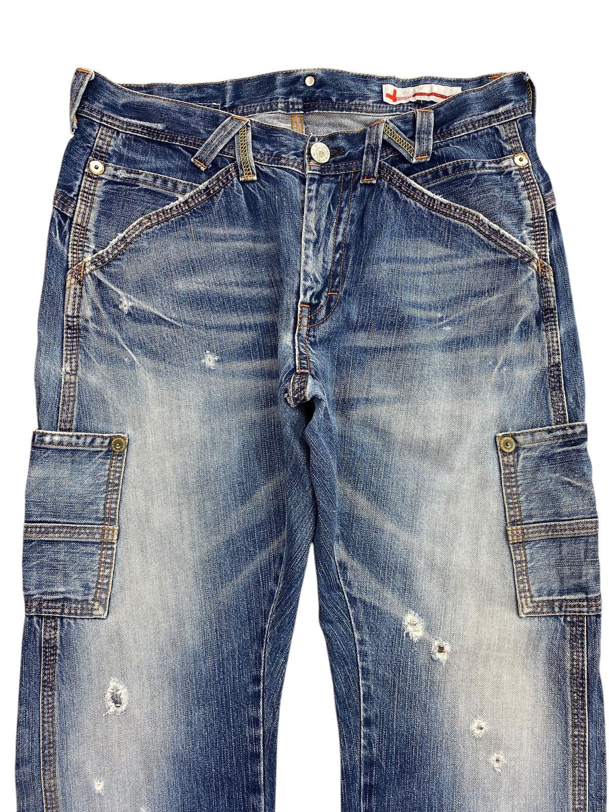 Japanese Brand Vintage Japanese Brand Genoese 2 side Pocket Loose Jeans Size US 34 / EU 50 - 2 Thumbnail