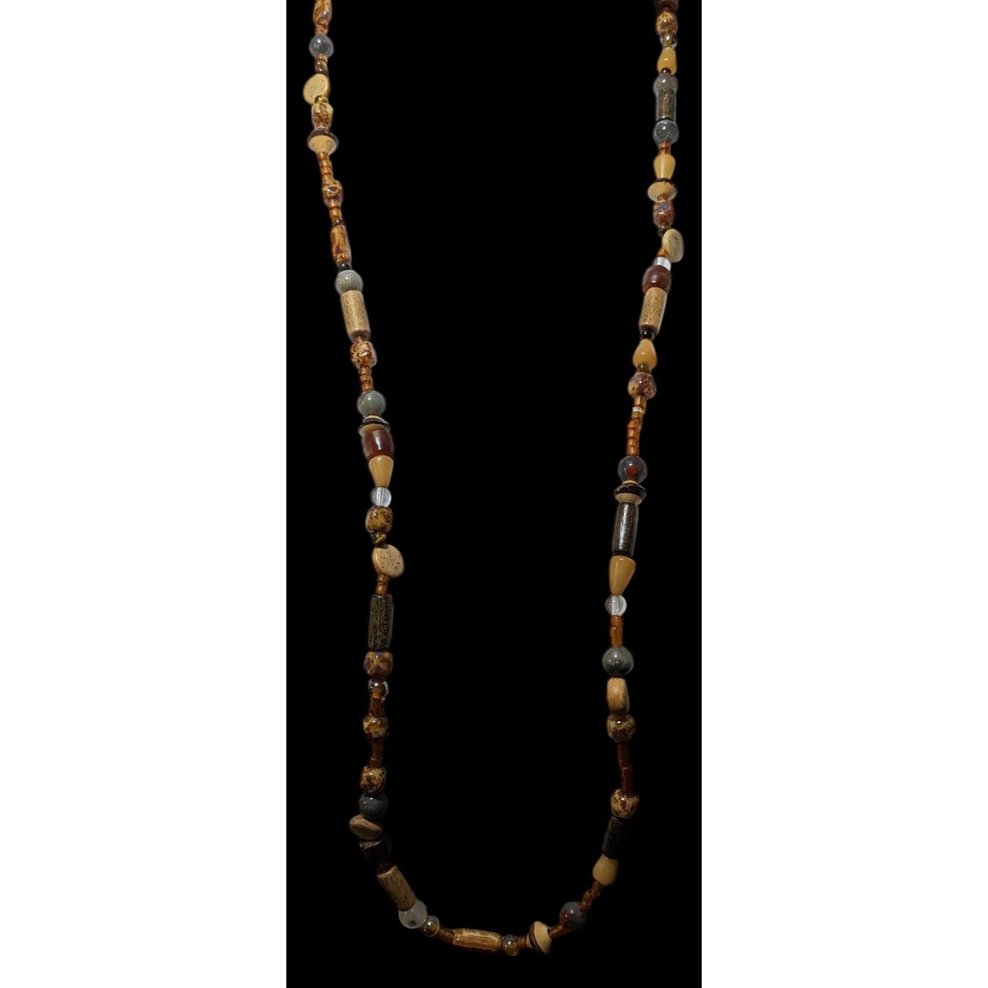 Other Earthy Handmade Mixed Media Beaded Necklace Size ONE SIZE - 4 Thumbnail
