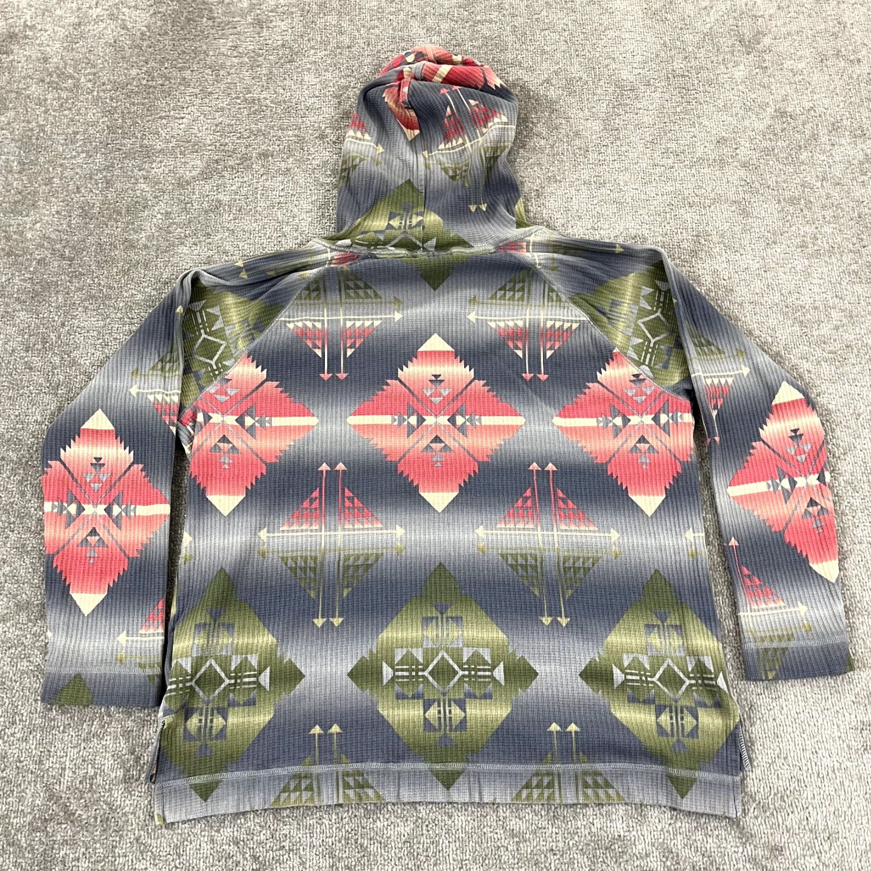 Chaps CHAPS Jacket Womens XL Aztec Southwestern Lightweight Hoodie Pullover Size XL / US 12-14 / IT 48-50 - 7 Thumbnail