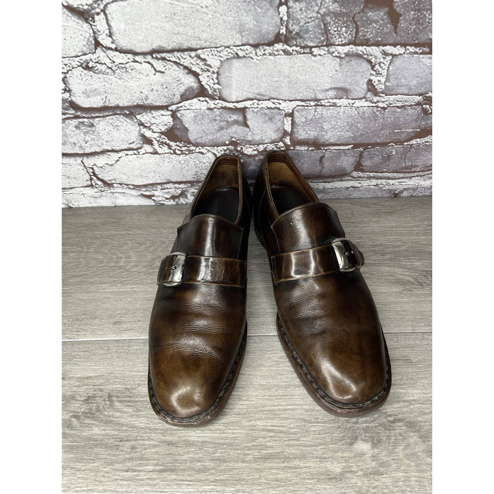 Barker Barker Dark Brown Leather Monk Dress Loafers England Shoes M Size US 7 / EU 40 - 3 Thumbnail