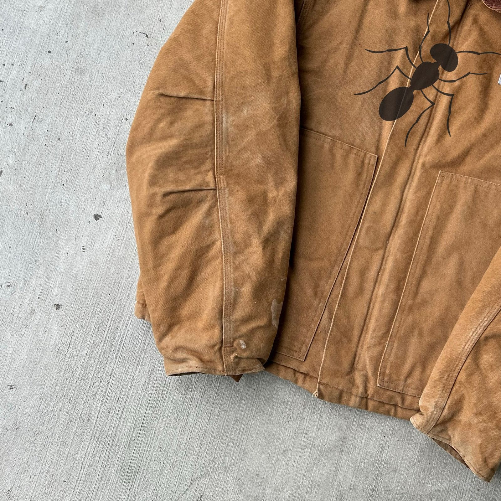 Carhartt × Vintage Carhartt J02 BRN brown work wear jacket Size US L / EU 52-54 / 3 - 3 Thumbnail