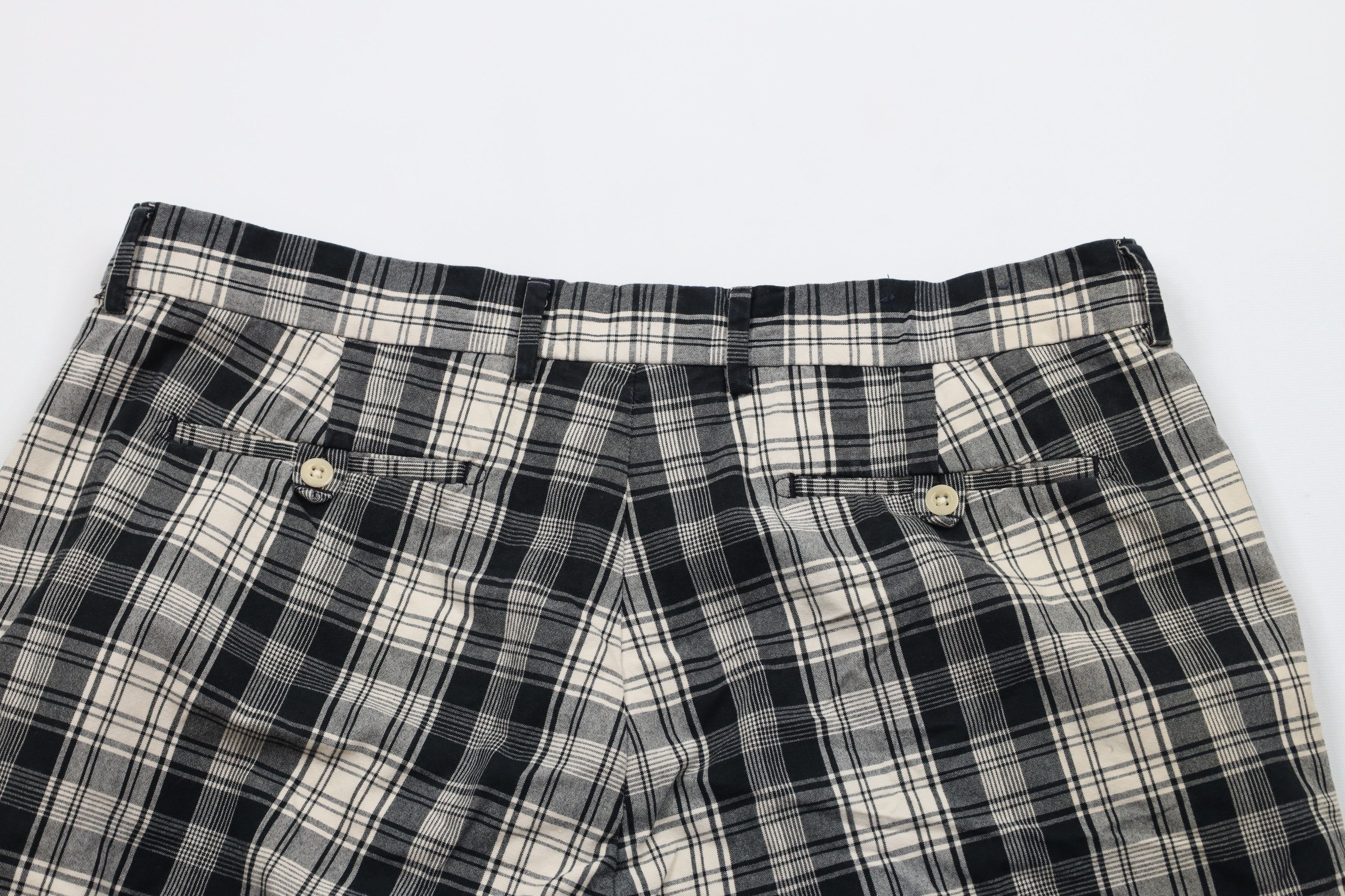 Ralph Lauren × Vintage Vintage 90s Ralph Lauren Golfing Chino Shorts Plaid Cotton Size US 36 / EU 52 - 8 Thumbnail