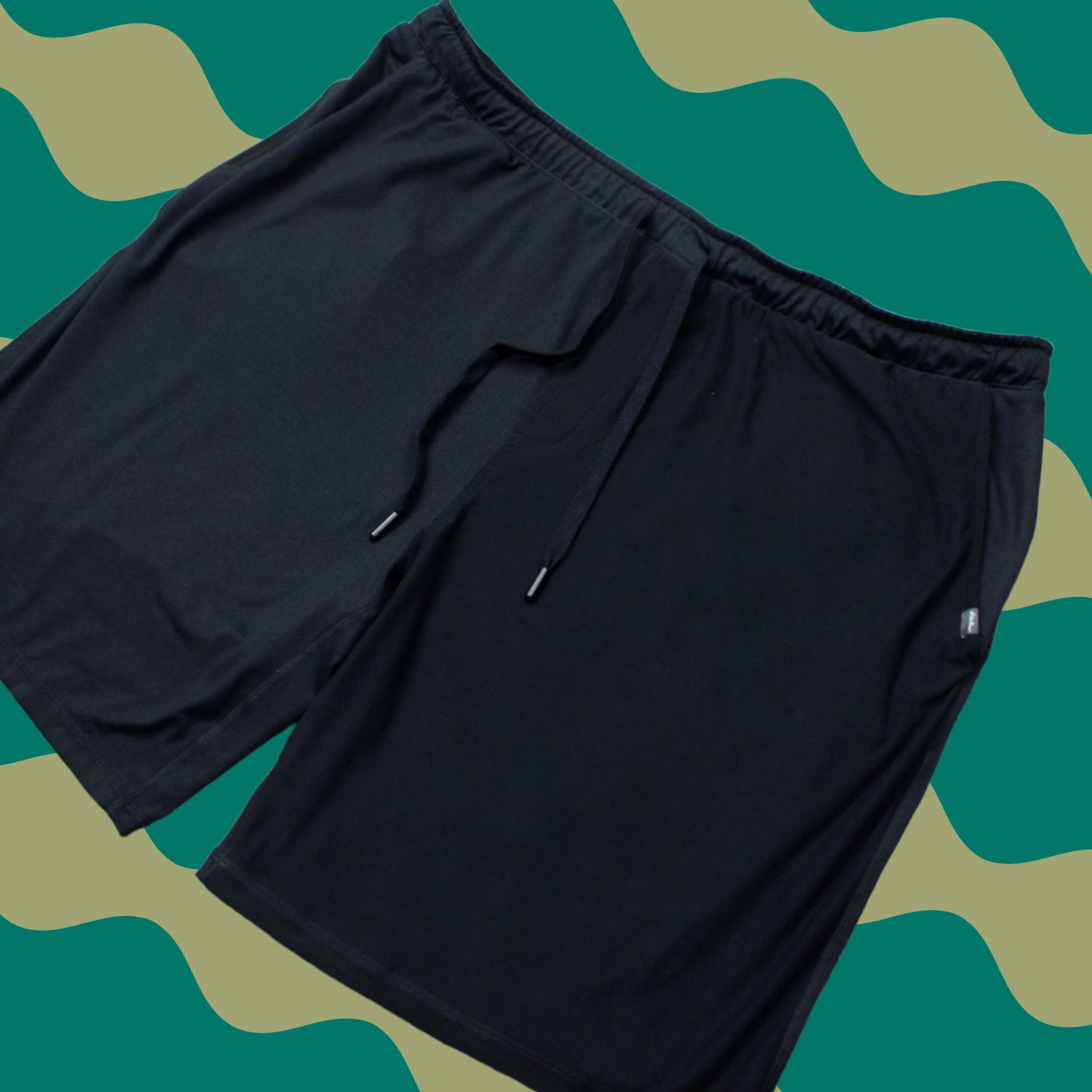 Eddie Bauer Eddie Bauer Lounge Shorts Mens 2XL XXL Black 10" Drawstring Stretch Casual Shorts Size US 39 - 1 Thumbnail