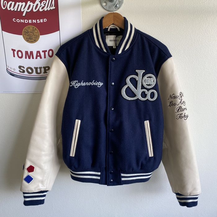 Jacob Co. Jacob co x highsnobiety varsity jacket supreme bape