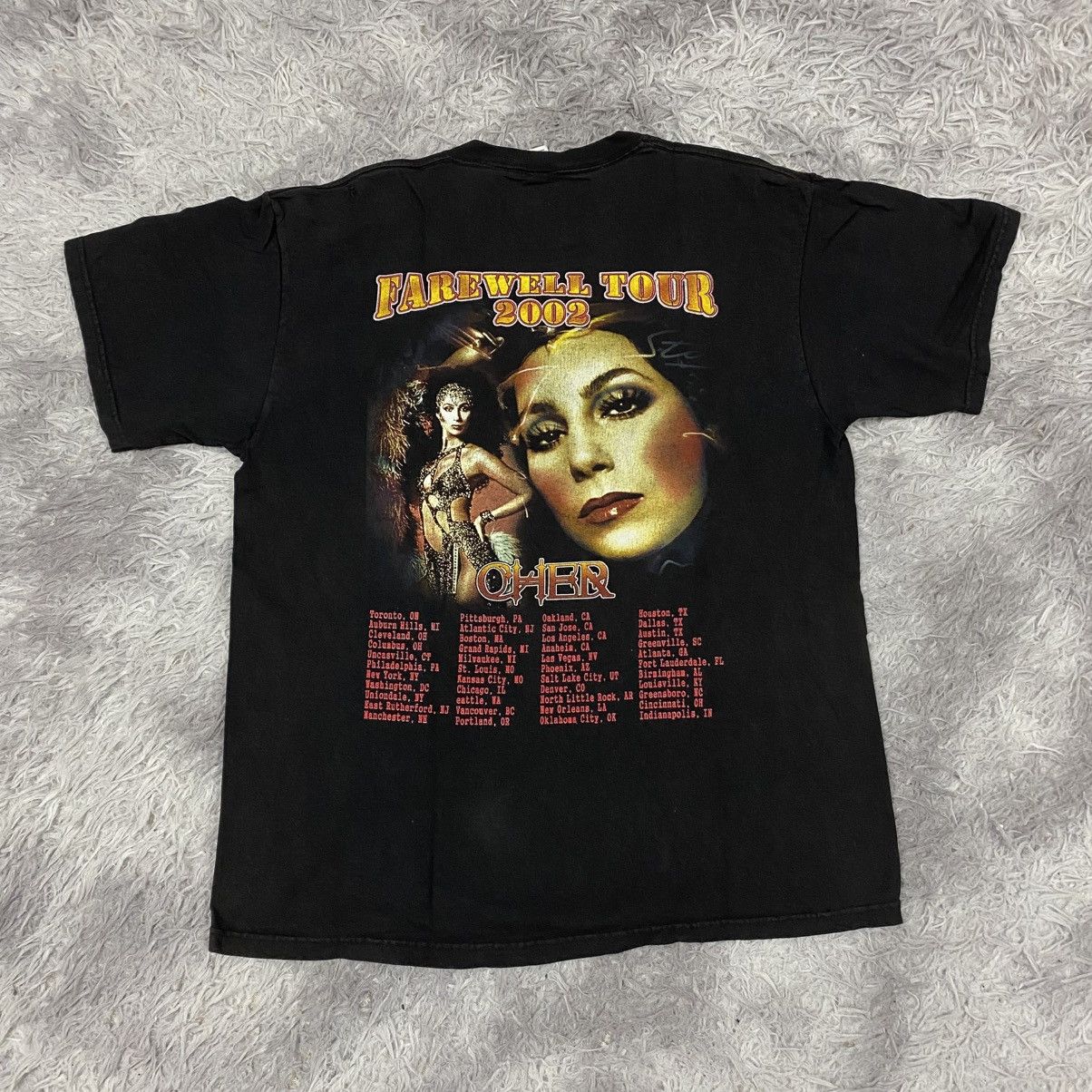 Band Tees × Delta × Vintage Vintage Y2K solo singer cher band backhit Size US L / EU 52-54 / 3 - 2 Thumbnail