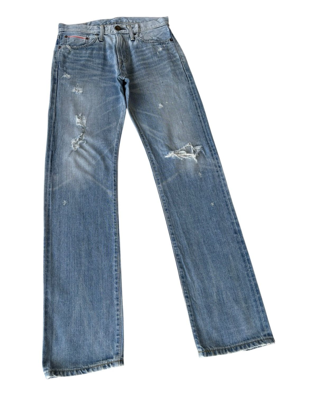 Hysteric Glamour × Undercover 🔥EDWIN 505zx SELVEDGE DENIM BUCKLE BACK BLUE WASH JEANS Size US 30 / EU 46 - 6 Thumbnail