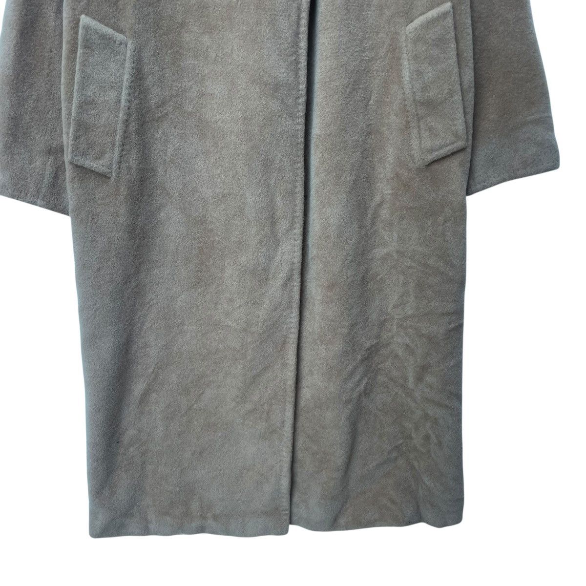 Autumn Cashmere × Max Mara × Weekend Max Mara 💥Vintage Max Mara Long Coat Wool Single Button Jacket Size M / US 6-8 / IT 42-44 - 4 Thumbnail