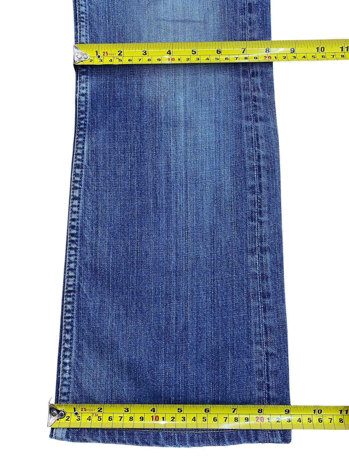 Japanese Brand Japanese Brand Blue Wash Distress Style Flare Jeans Size US 32 / EU 48 - 6 Thumbnail