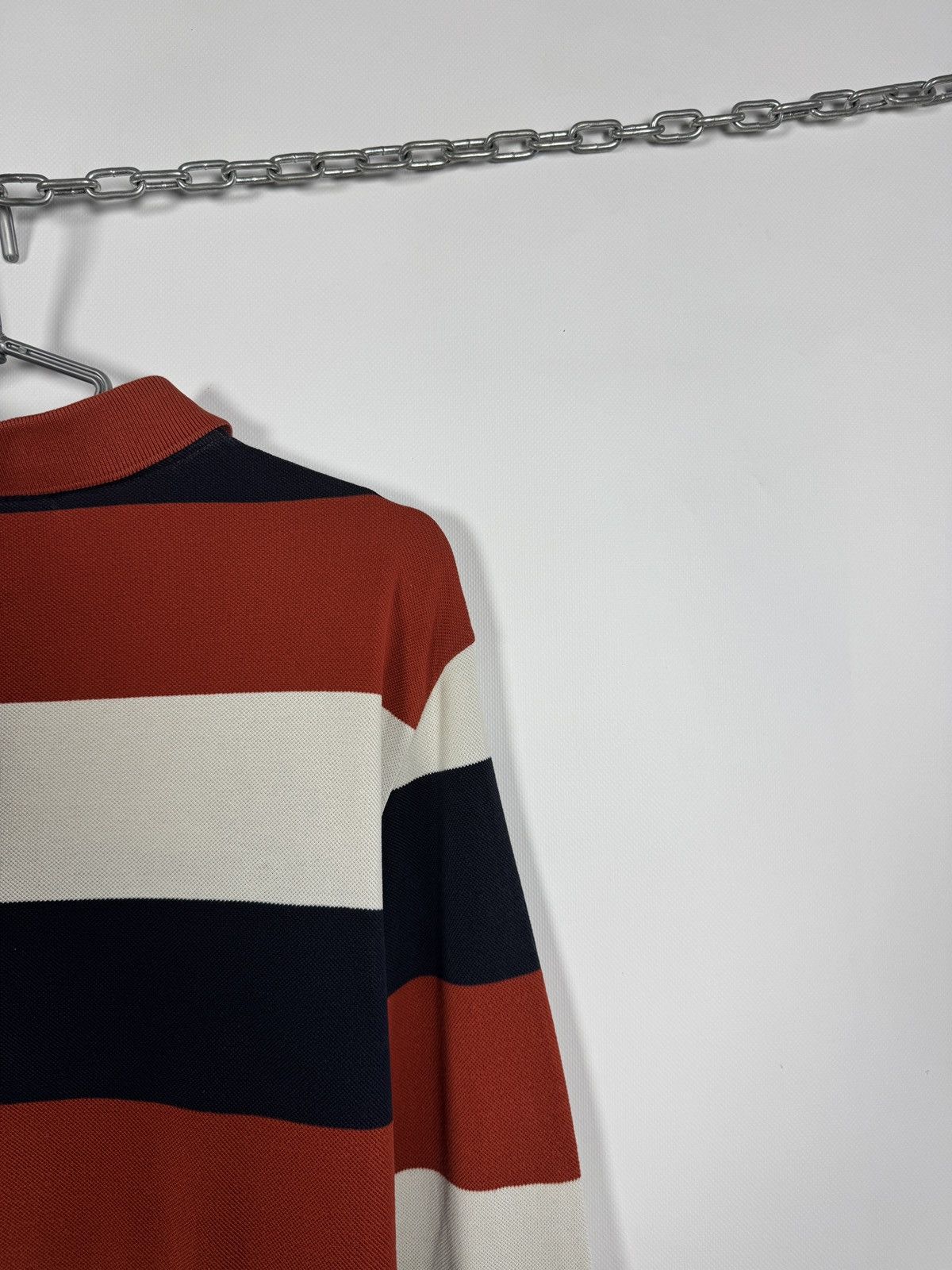 Lacoste Lacoste Long Sleeve Striped Polo Shirt Rugby Style Size 6 Size US XL / EU 56 / 4 - 11 Thumbnail
