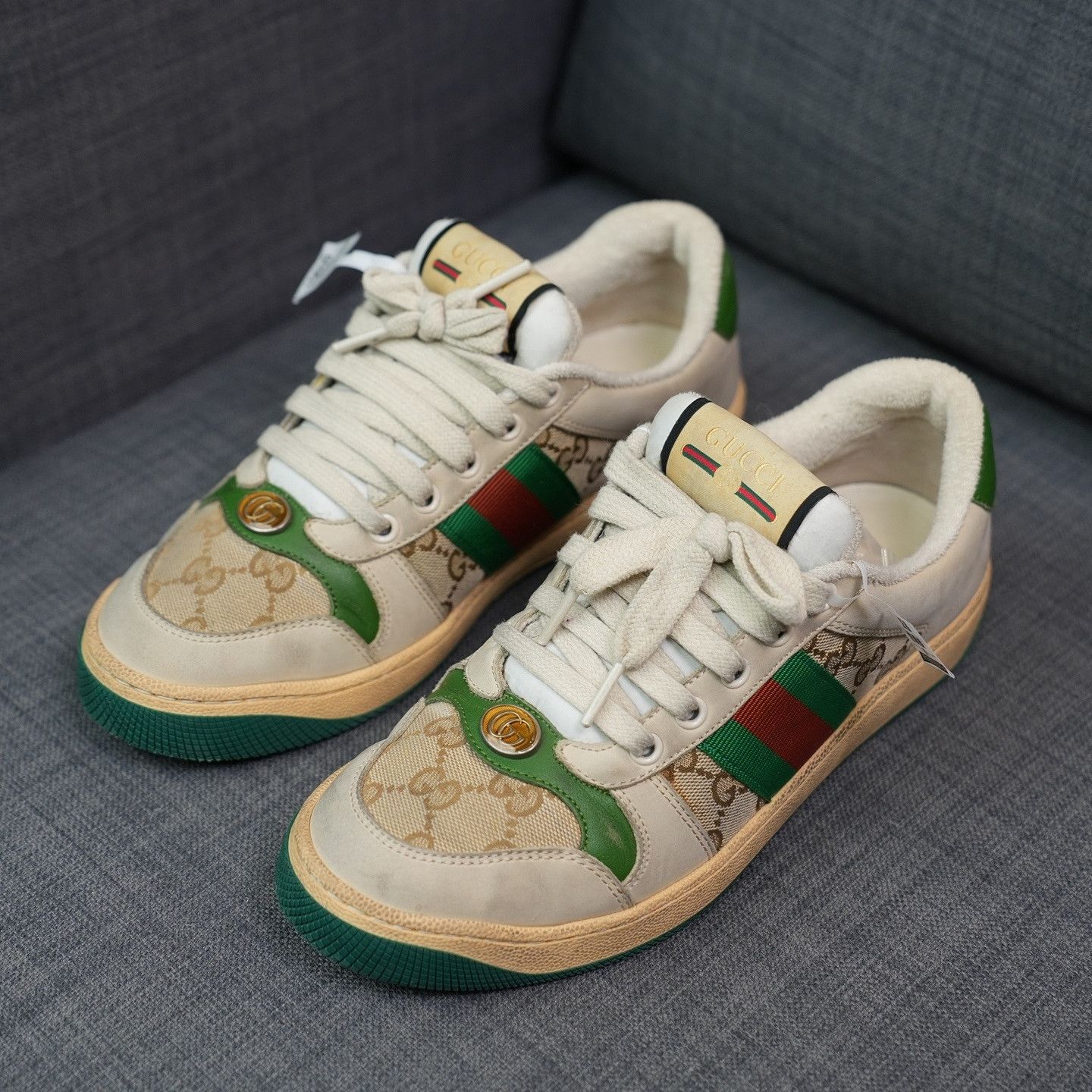 Adidas × Gucci Adidas x Gucci ZX 8000 Beige GG Monogram Size 39 1 