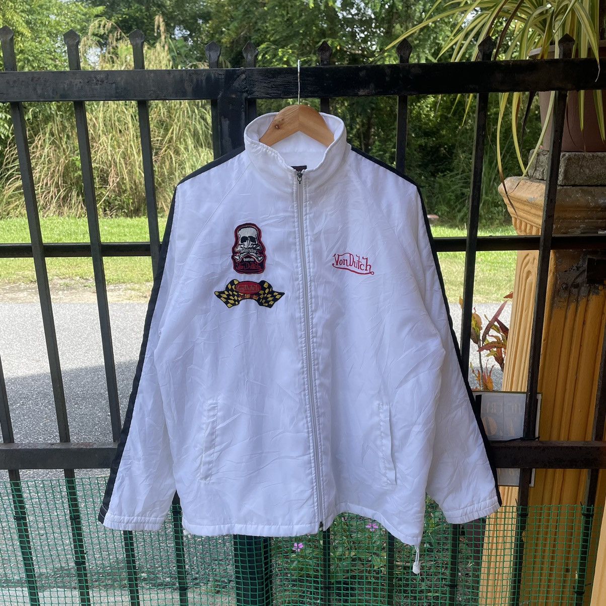 Vintage × Von Dutch 🔥🔥Vintage Von Dutch Skull Logo Zipper Sweater Jacket Size US L / EU 52-54 / 3 - 1 Thumbnail