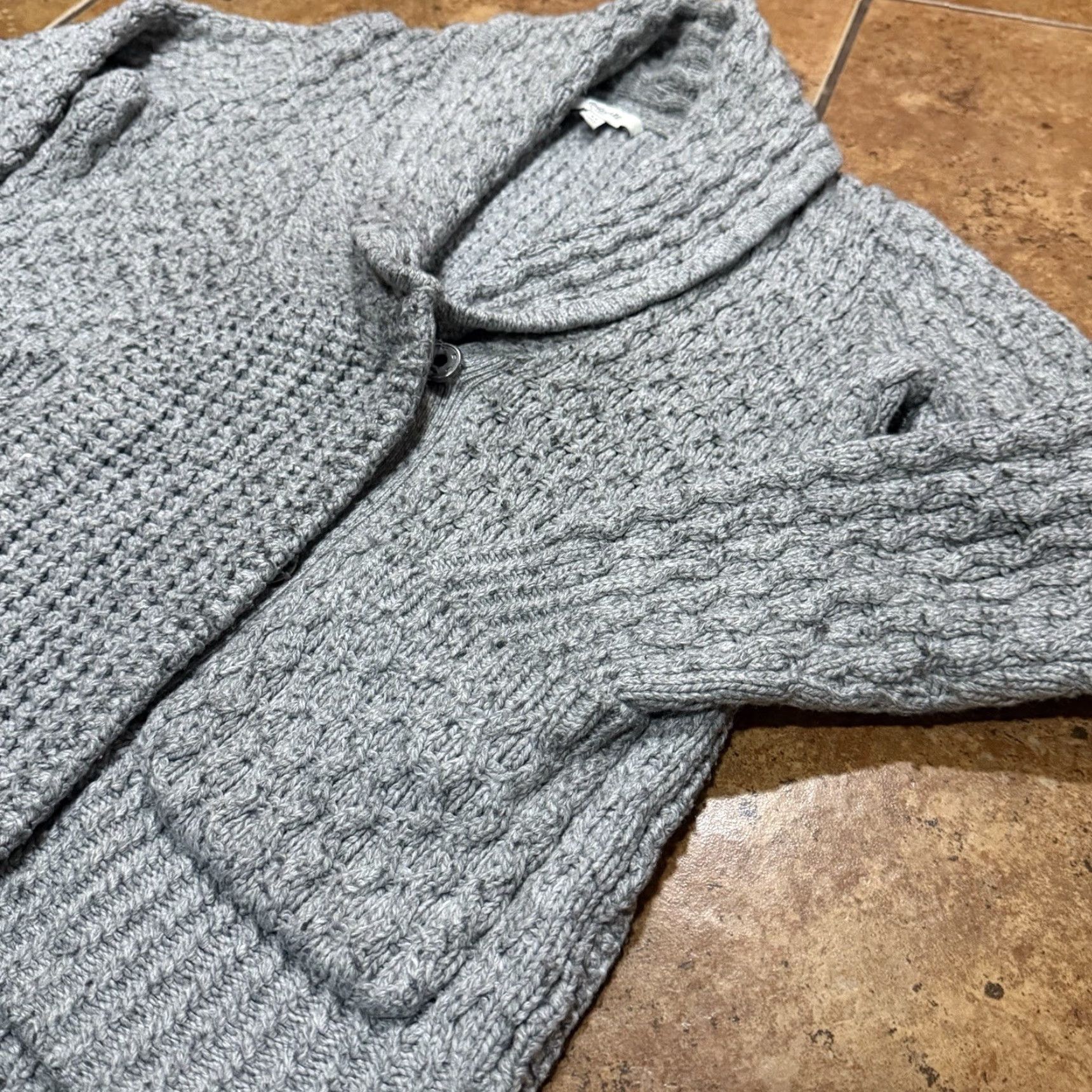 Madewell Madewell Cardigan Sweater Women's XS Grey Knit Open Pockets Bohemian Classic Preppy 70s? No Vintage? (adjusted) Size XS / US 0-2 / IT 36-38 - 3 Thumbnail