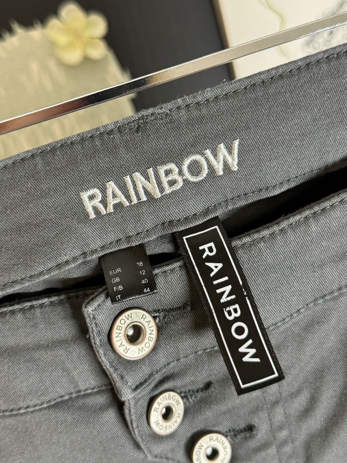 Rainbow Grey Cotton Flared Pants Size US 33 - 5 Thumbnail