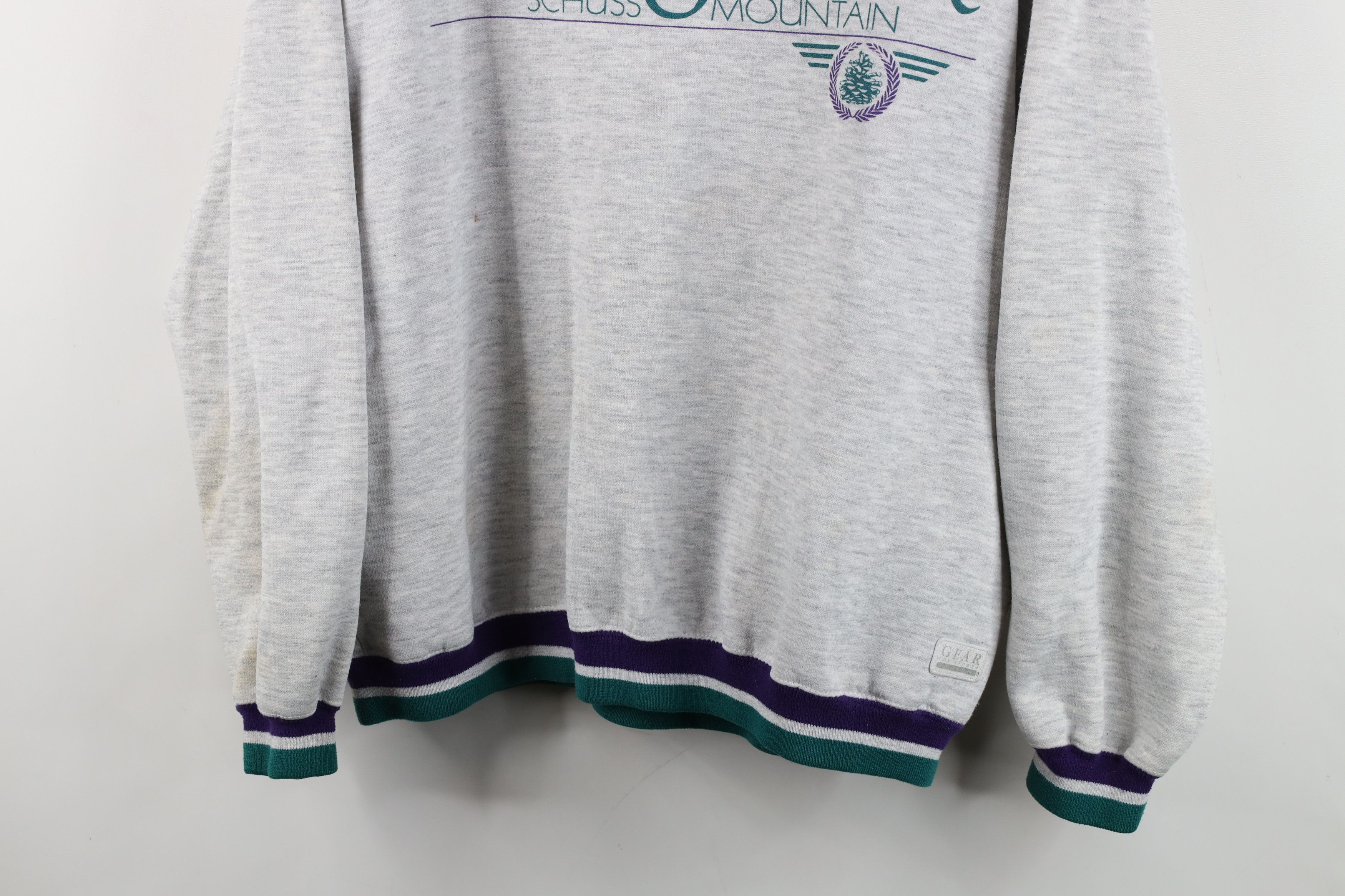 Vintage Vintage 90s Shanty Creek Schuss Mountain Striped Hoodie Size US L / EU 52-54 / 3 - 3 Thumbnail