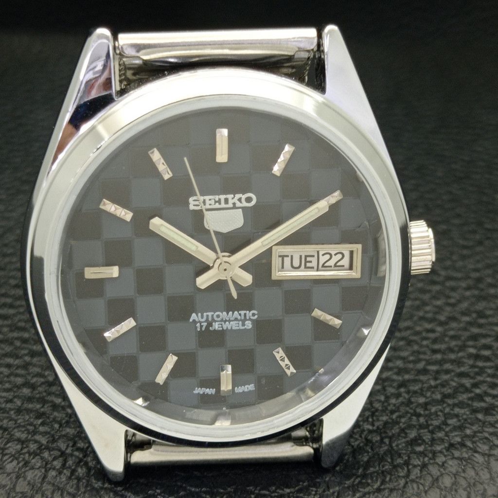 Seiko REFURBISHED VINTAGE SEIKO 5 AUTO JAPAN MENS WATCH a440231 Size 38 - 3 Thumbnail