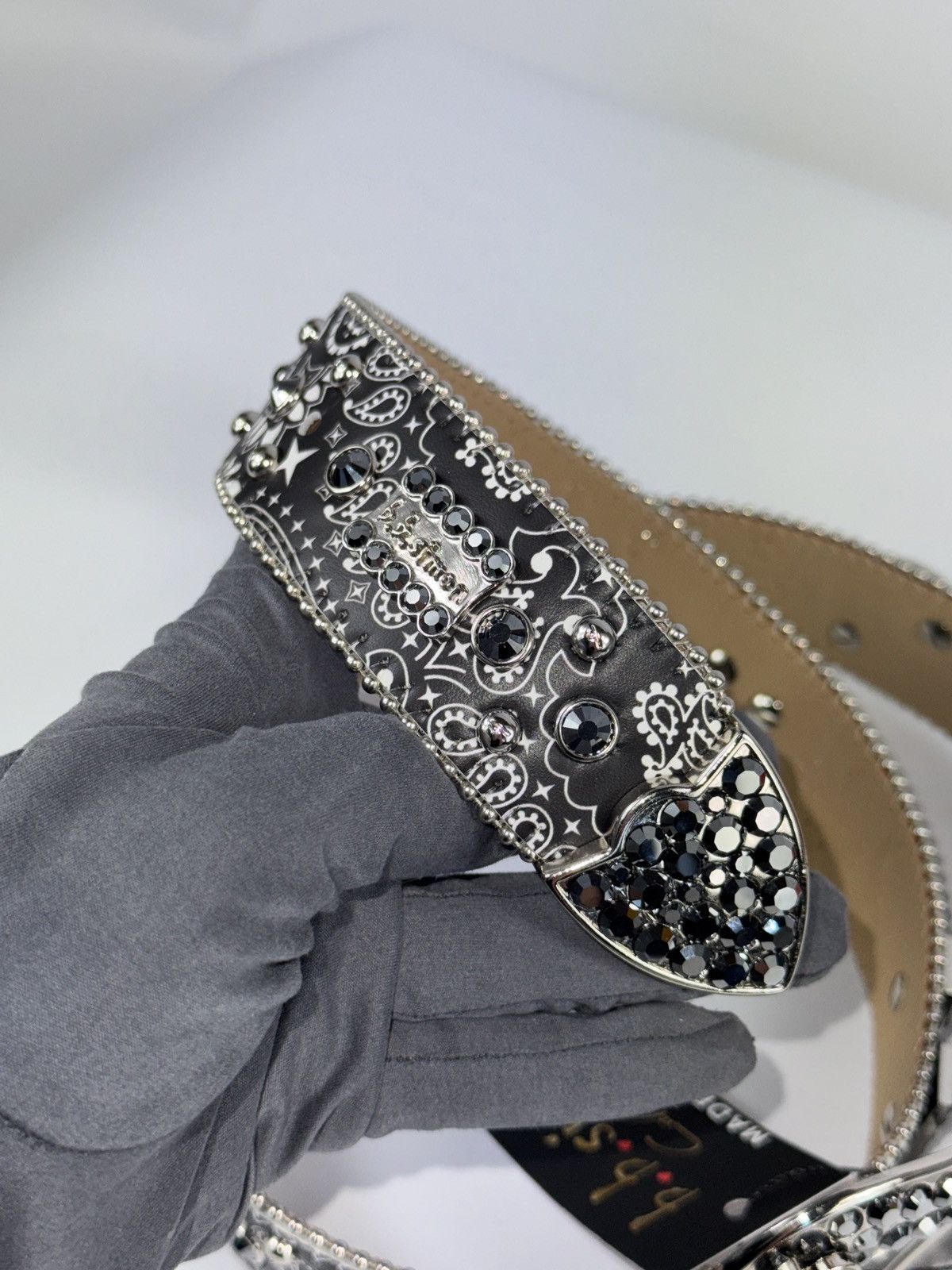 Supreme SUPREME X B.B. SIMON STUDDED CRYSTAL BELT Size ONE SIZE - 5 Thumbnail