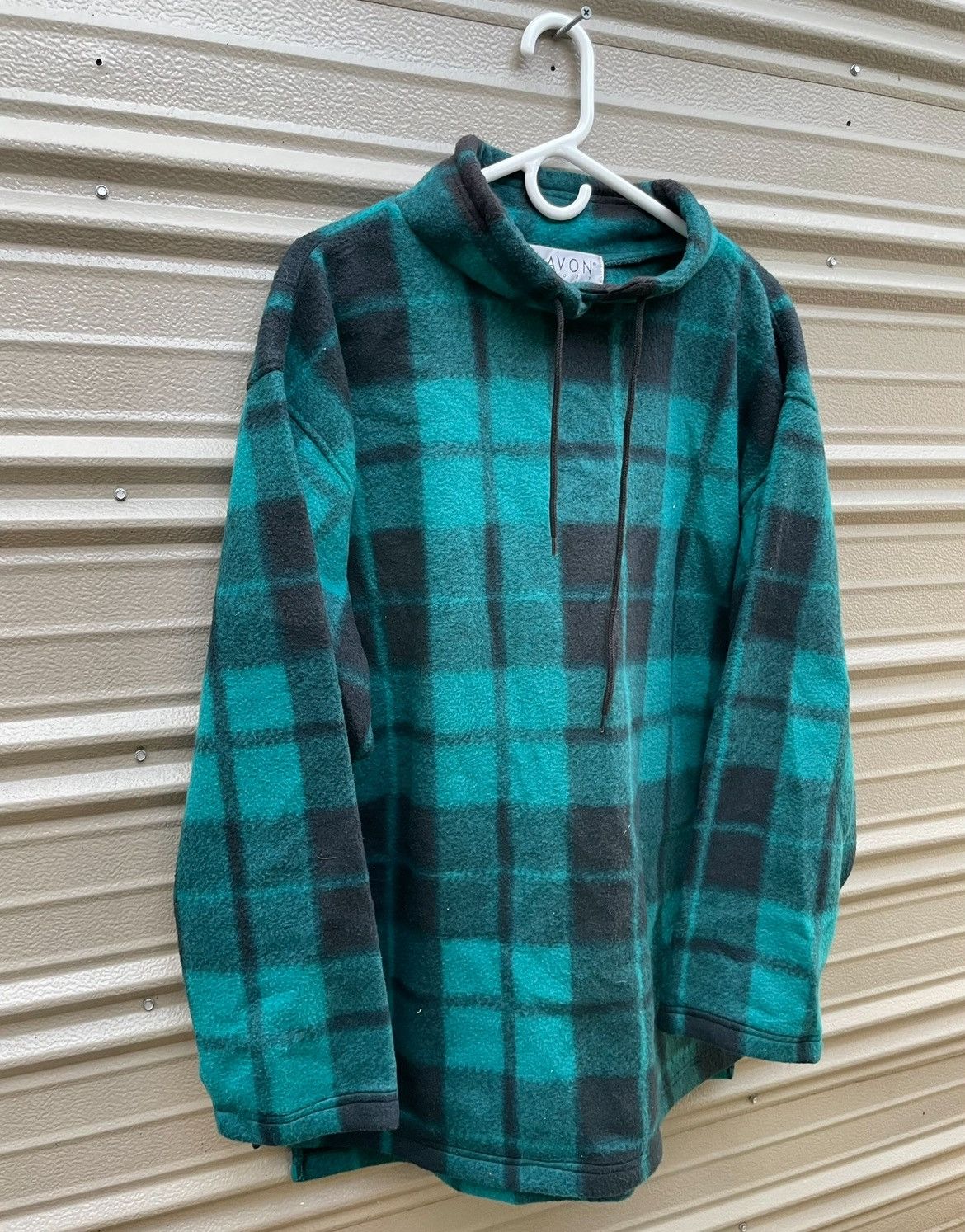 Other Vintage Lavon Sport Plaid Fleece Pullover Jacket Teal Black Size US L / EU 52-54 / 3 - 6 Thumbnail