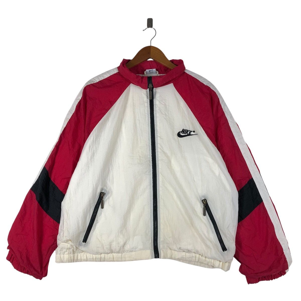 Vintage NIKE Embroidery Swoosh Zipper Windbreaker Jacket