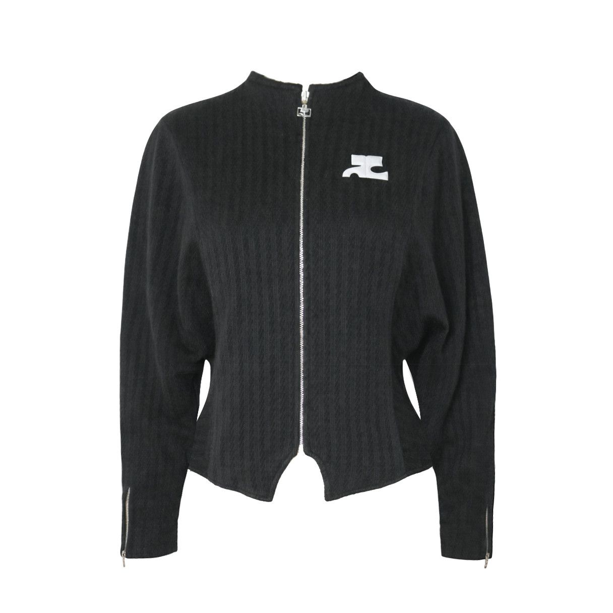 Courreges Courrèges mock neck batwing wool jacket Size M / US 6-8 / IT 42-44 - 1 Thumbnail