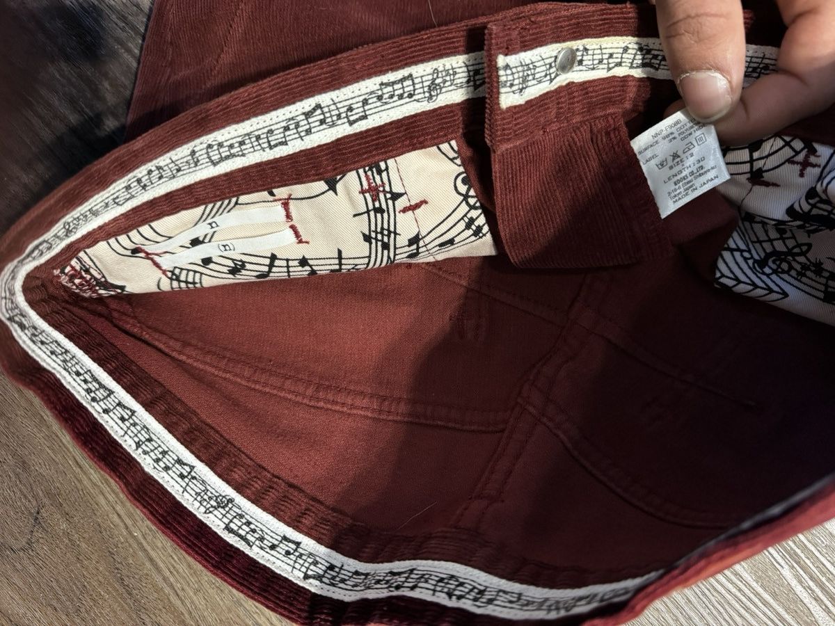 Number (N)ine Number Nine Burgundy Corduroy Pants Size US 29 - 3 Thumbnail