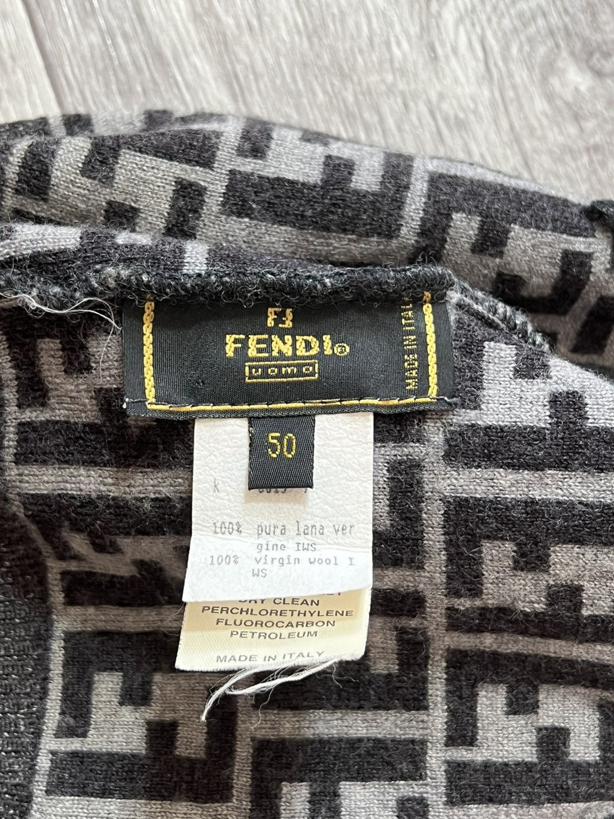 Fendi Fendi Monogram Logo wool Hat Size ONE SIZE - 3 Thumbnail