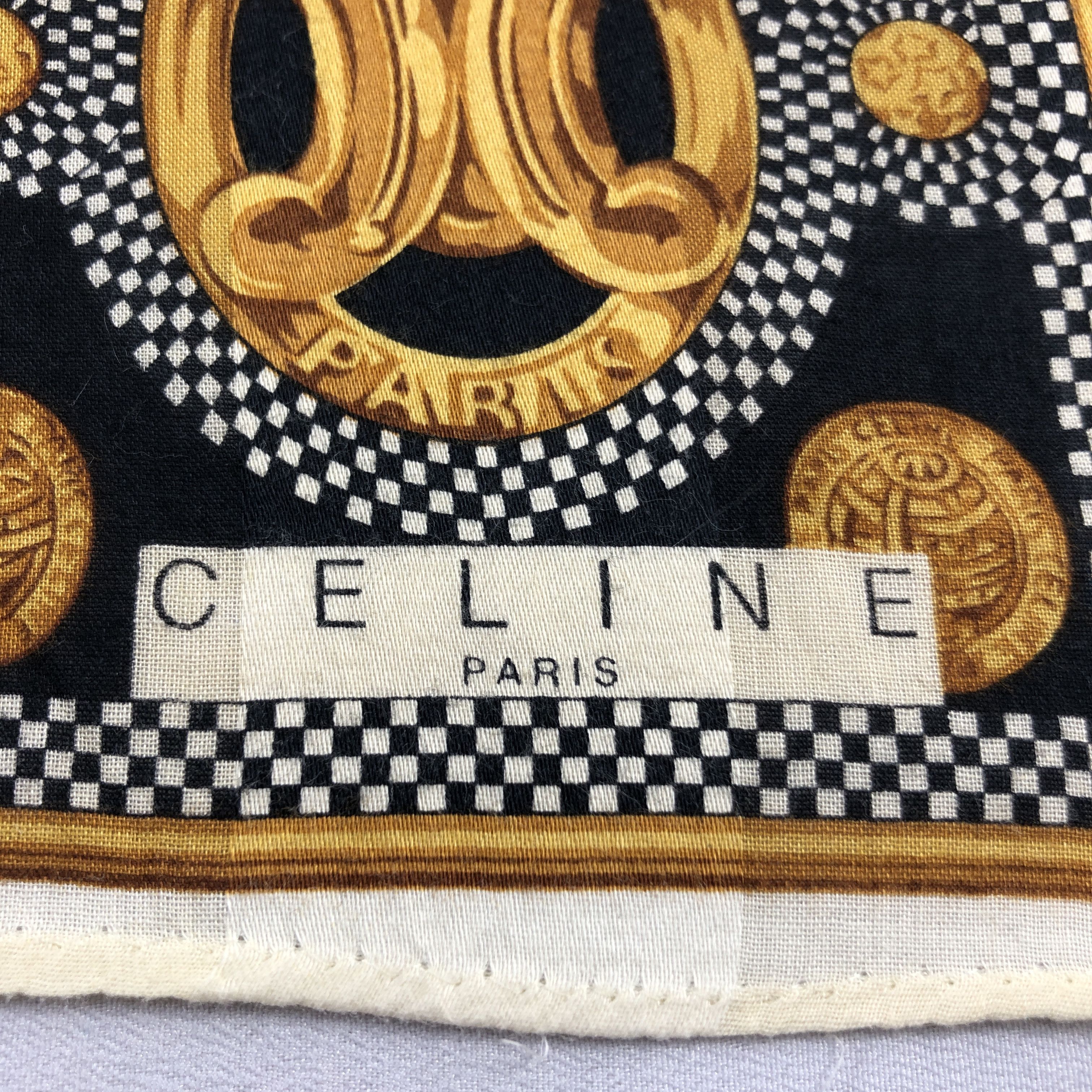 Celine Celine Handkerchief Neckerchief Bandana H2856 Size ONE SIZE - 3 Thumbnail