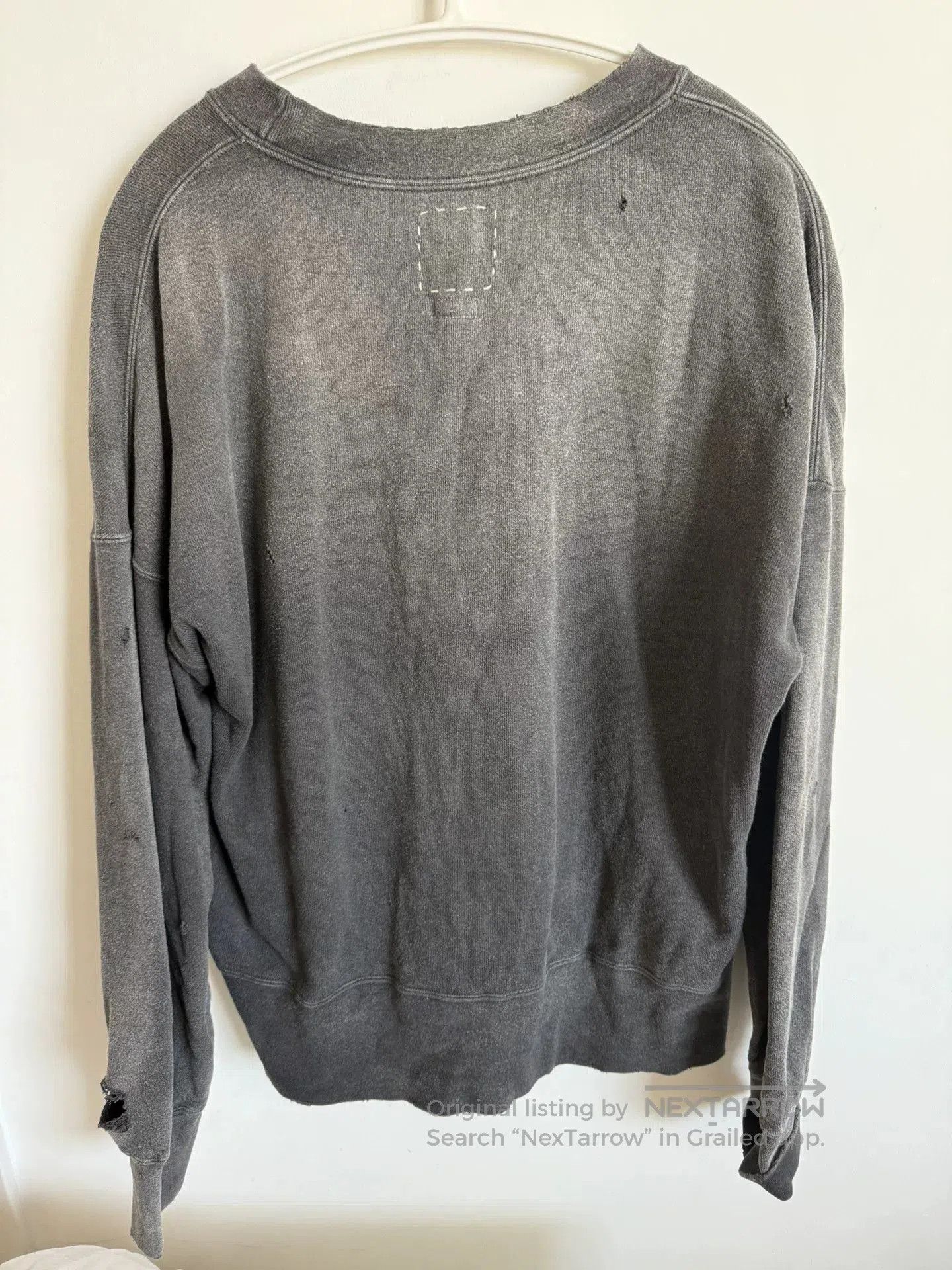Visvim Visvim Distressed Gray Crewneck Sweatshirt. Size US M / EU 48-50 / 2 - 2 Thumbnail