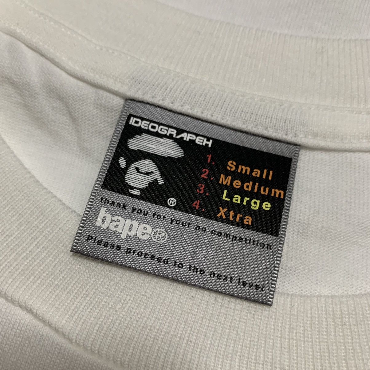 Bape Bape Large London White Tee A Bathing Ape One Year Vintage Size US L / EU 52-54 / 3 - 6 Thumbnail