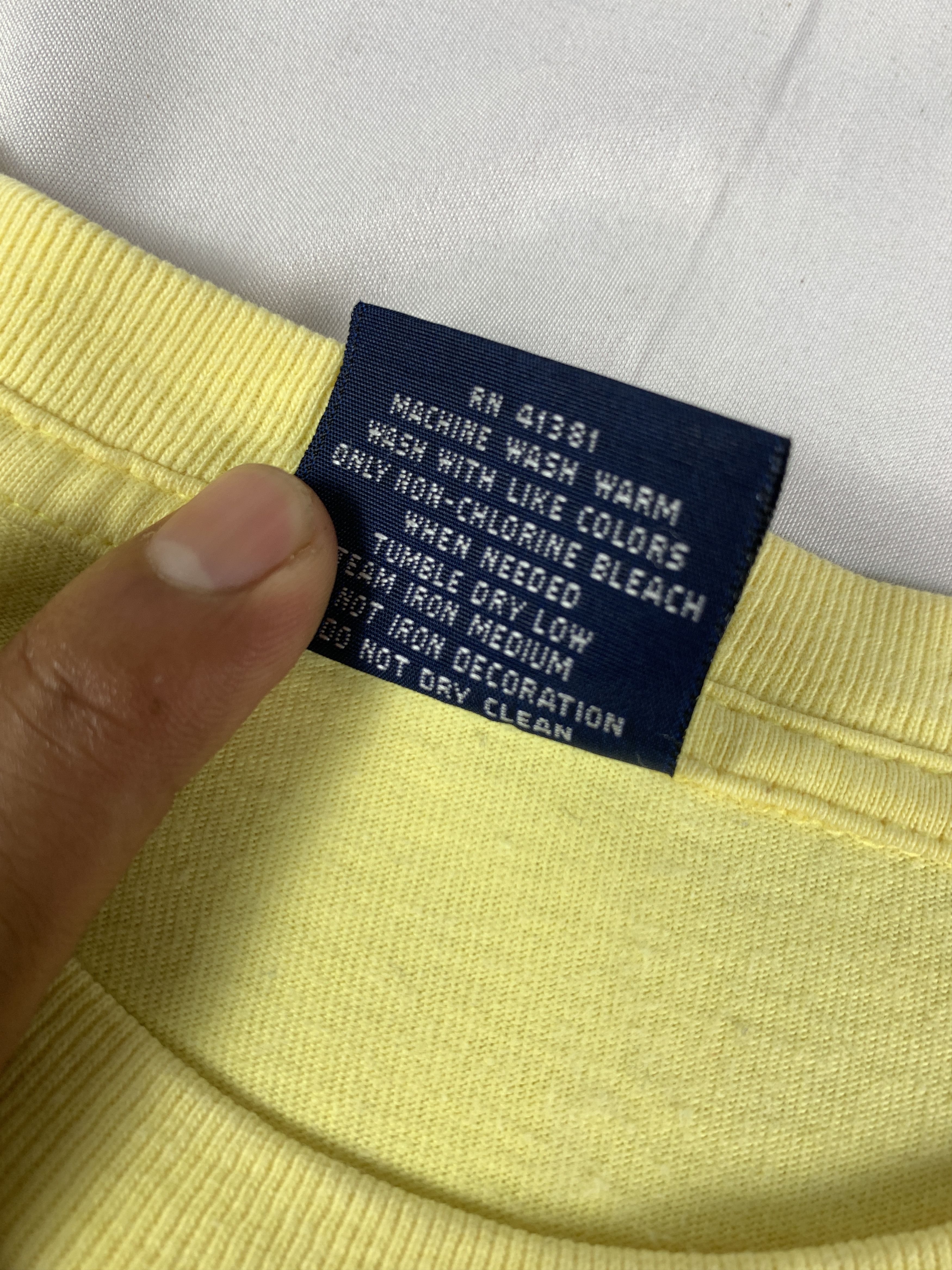 Polo Ralph Lauren 1990s Polo by Ralph Lauren Spell Out Tee (M) Size M / US 6-8 / IT 42-44 - 8 Thumbnail