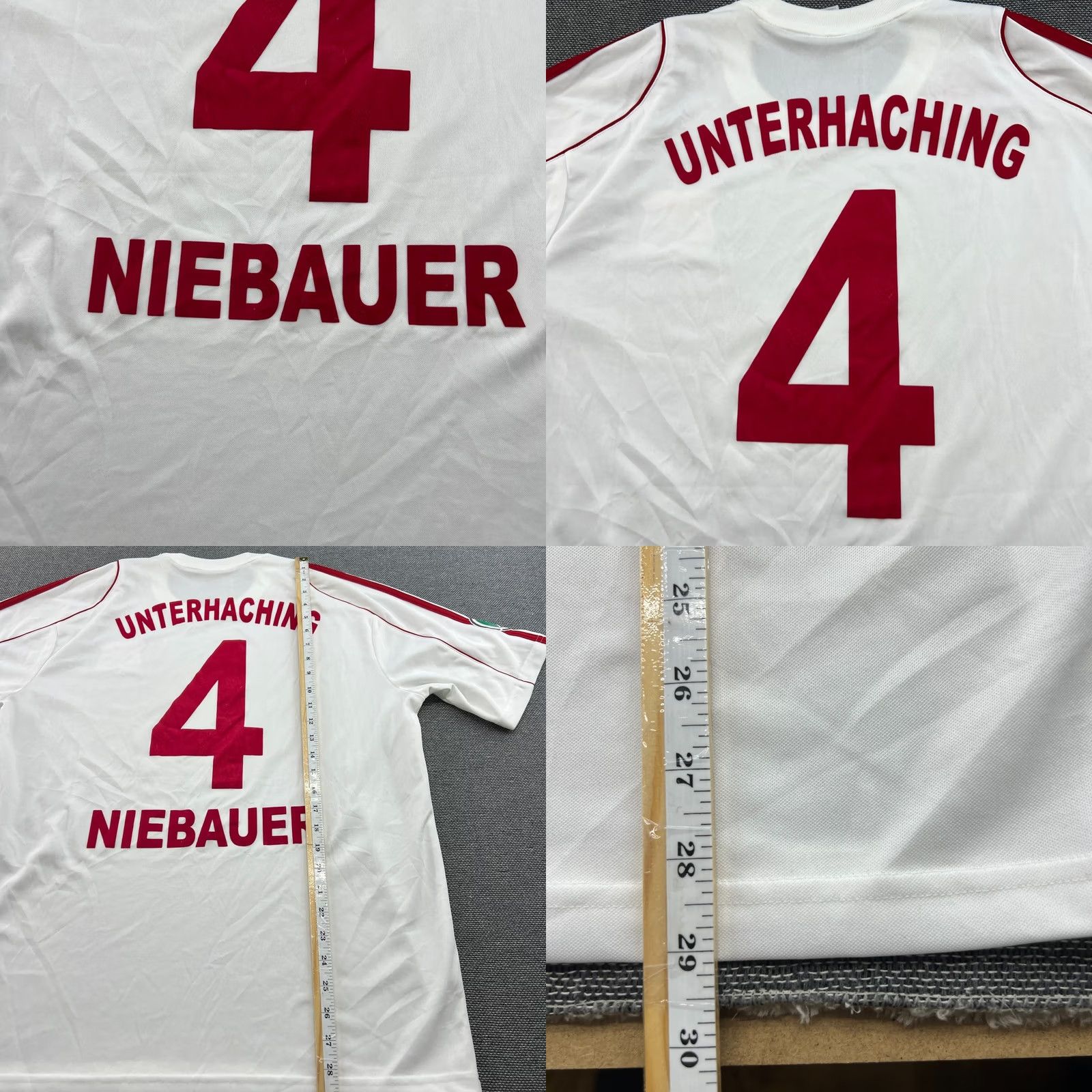 Adidas adidas SpVgg Unterhaching 2011 2012 Away Mike Niebauer Football Jersey Mens Sz L White T-Shirt Size US L / EU 52-54 / 3 - 9 Thumbnail