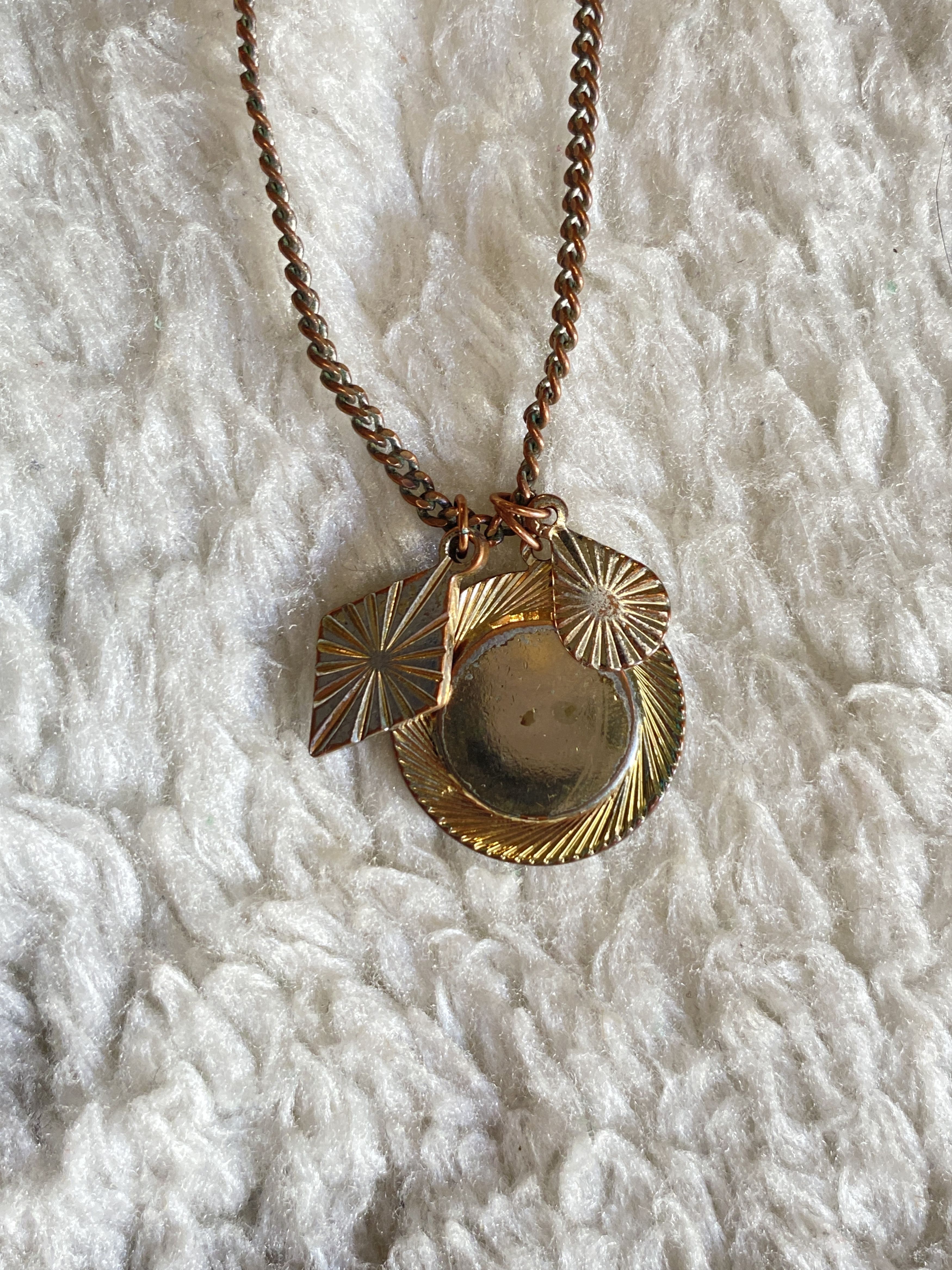 Other Lot of 5 Gold Tone Necklaces - Chain Pendant Choker Bundle Size ONE SIZE - 5 Thumbnail