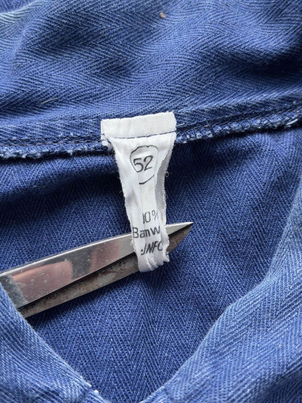 Vetra Vintage 70s French Work Faded Sanfor Chore Jacket Size US L / EU 52-54 / 3 - 11 Thumbnail