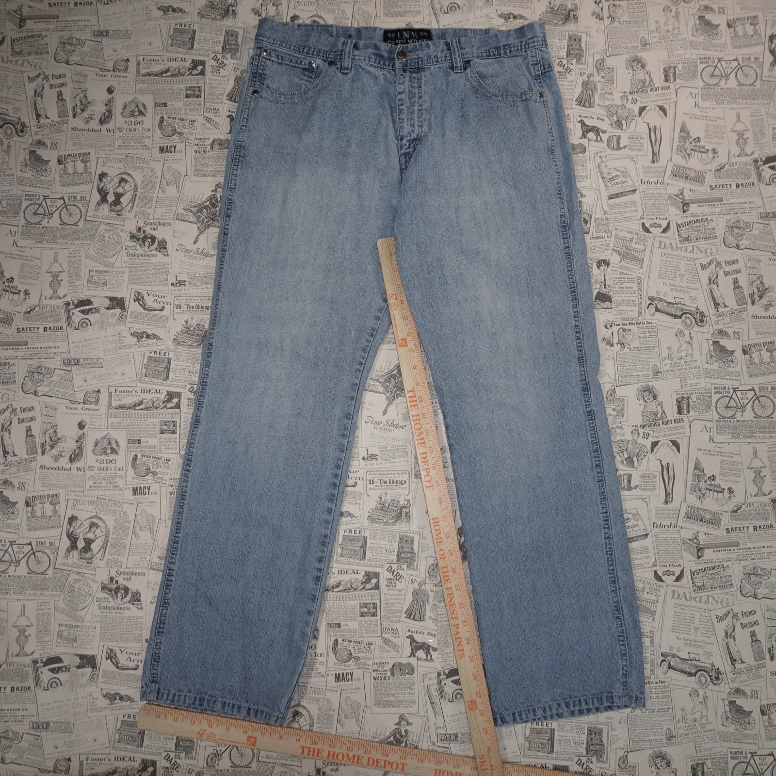 Vintage 38 -Vintage Y2K TNM jeans baggy faded 00s grunge denim pants Size US 38 / EU 54 - 4 Thumbnail