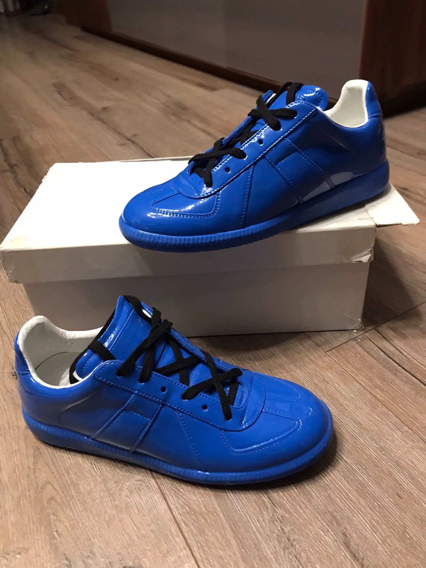 Maison Margiela Maison Margiela Classic German Trainer Electric Blue Size 37 Size US 6.5 / IT 36.5 - 6 Thumbnail