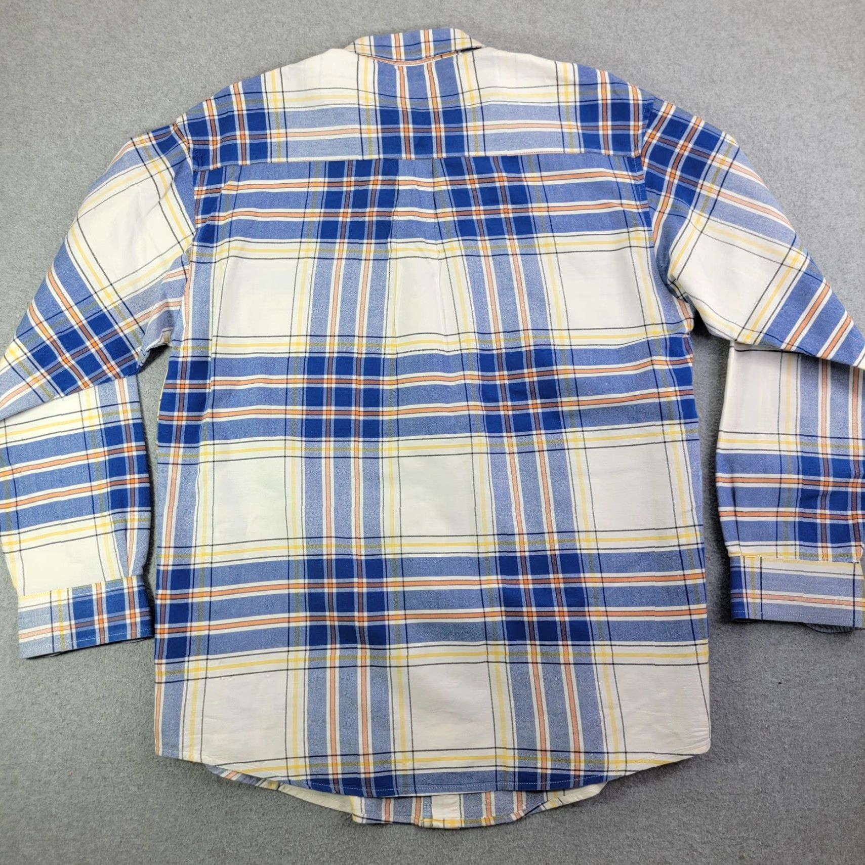 Wrangler Wrangler Shirt Mens Large Blue Plaid Long Sleeve Button Front 20X Western Cotton Size US L / EU 52-54 / 3 - 4 Thumbnail