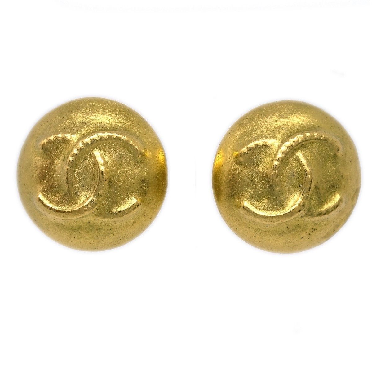 Chanel Chanel Vintage CC Round Button Clip-On Metal Size ONE SIZE - 1 Thumbnail