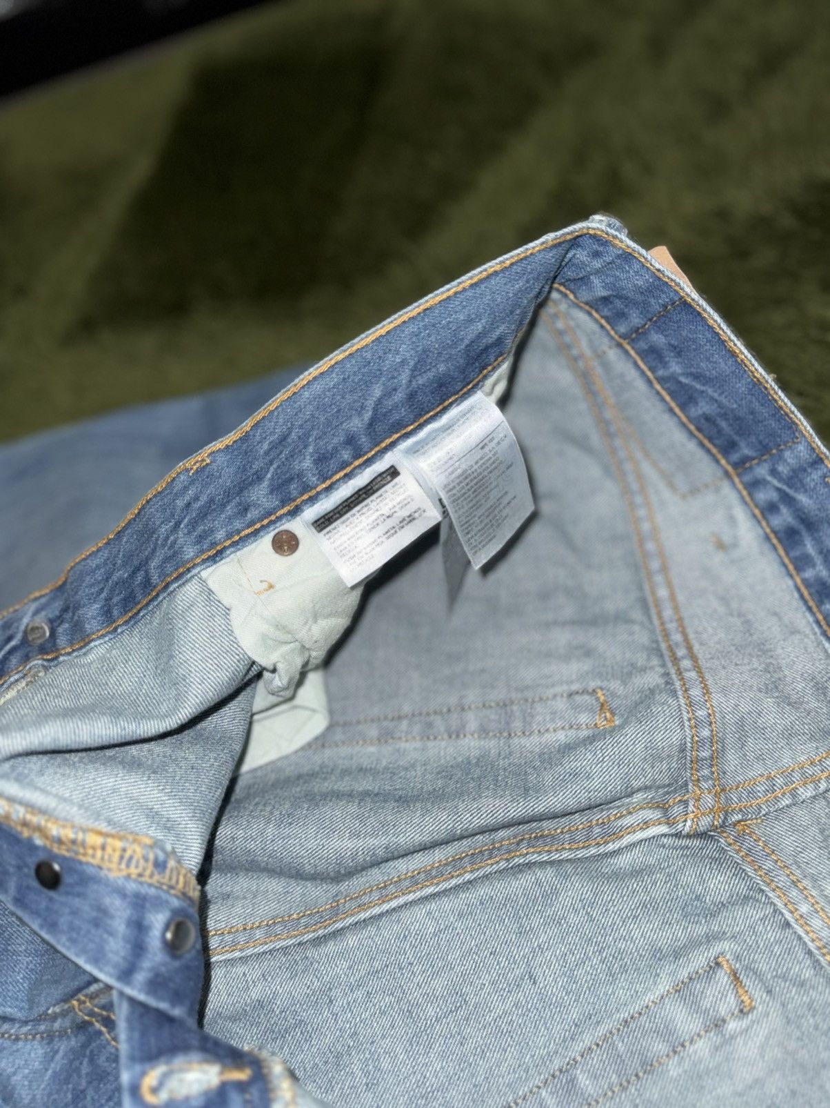 Levi's [W38/L32] Levi’s 501 Original Blank Tab Denim Indigo Size US 38 / EU 54 - 4 Thumbnail