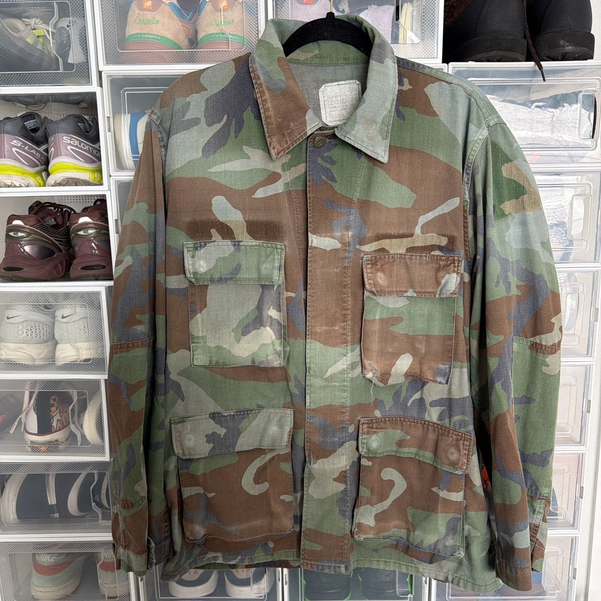 Vintage VINTAGE ARMY CAMO JACKET Size US L / EU 52-54 / 3 - 1 Thumbnail