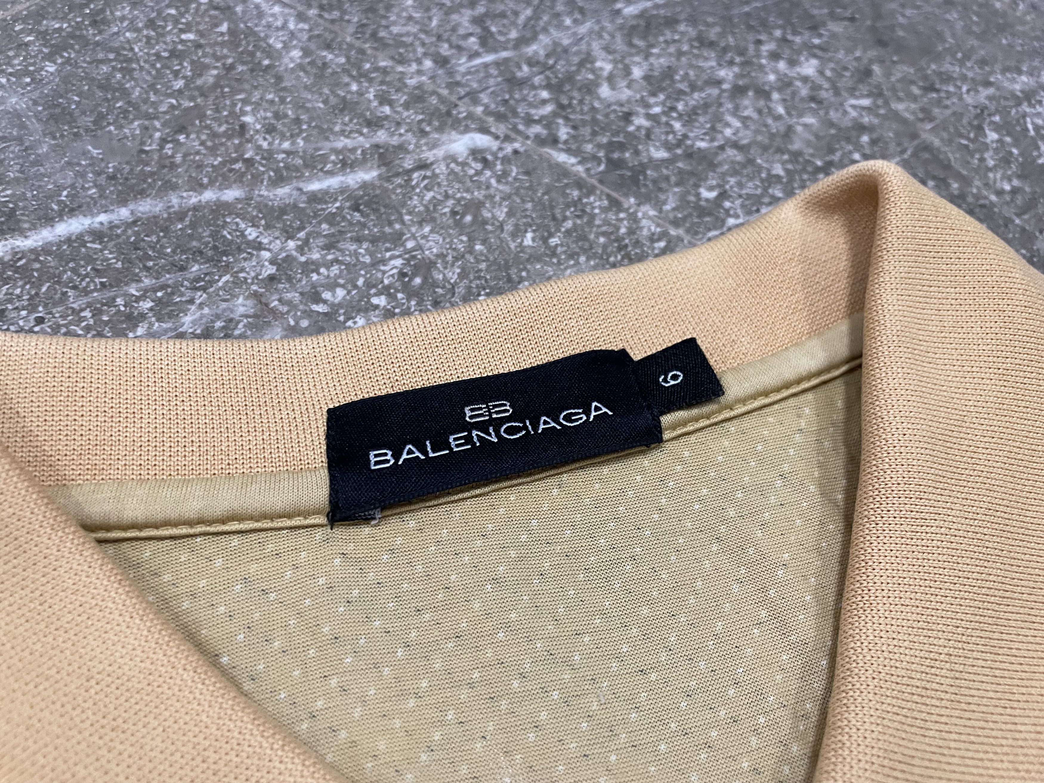 Balenciaga × Vintage Vintage Balenciaaga Polo Shirt Long Sleeve Size US XXL / EU 58 / 5 - 8 Thumbnail