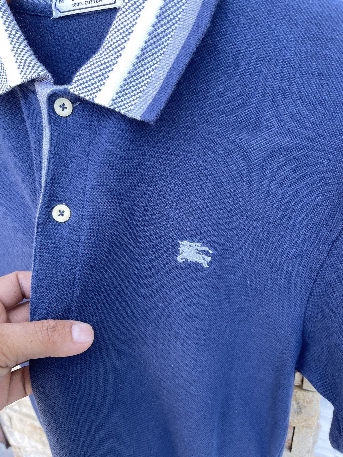 Burberry × Vintage Last Drop🔥Rare🔥Vintage BURBERRYS Polo Shirt Size US M / EU 48-50 / 2 - 7 Thumbnail