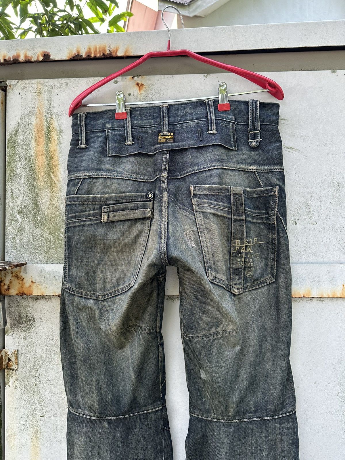 Vintage 👹Vintage G-Star Raw Thrashed Baggy Jeans Size US 30 / EU 46 - 10 Thumbnail