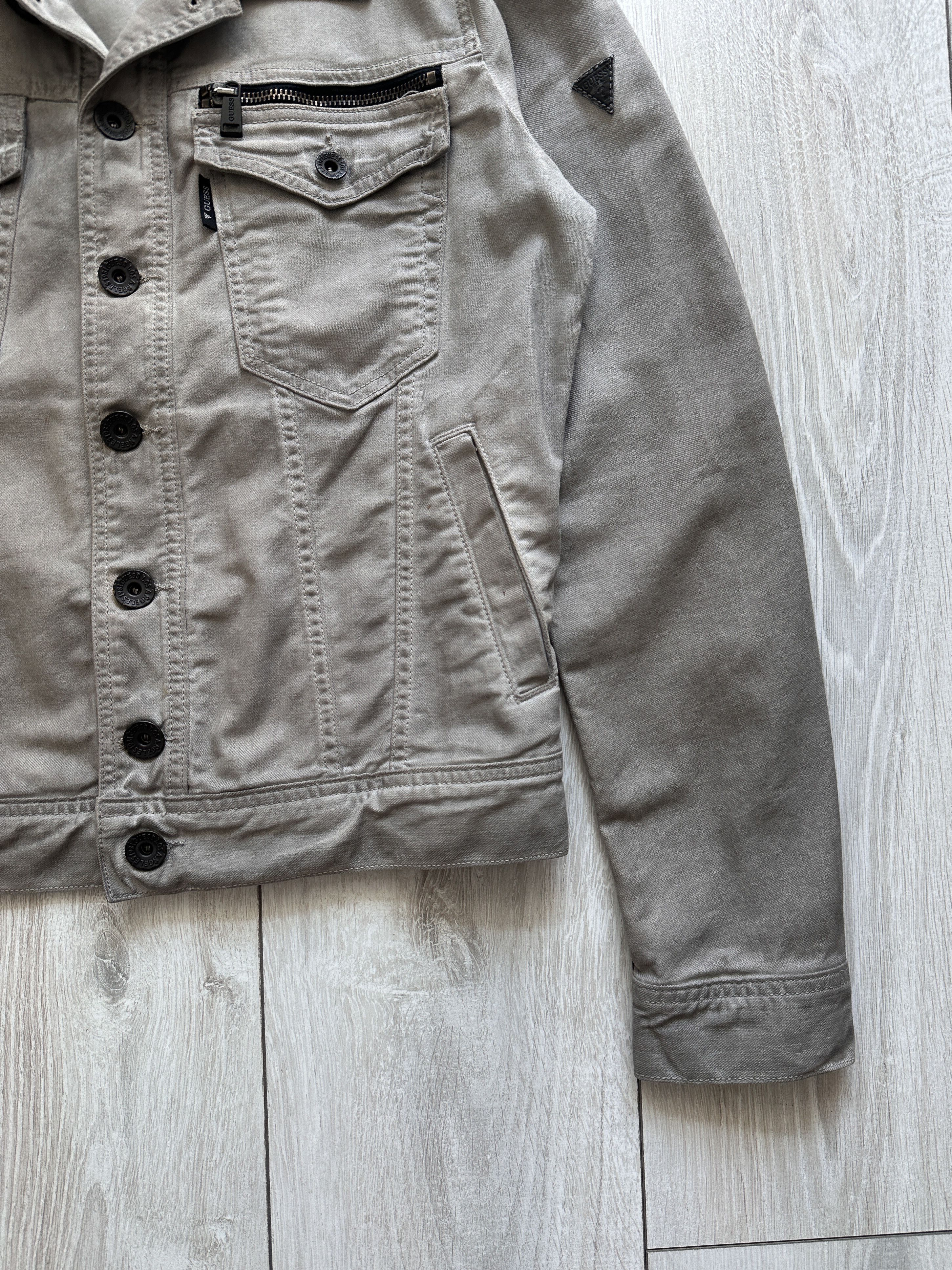 Guess Guess Gray Denim Jacket Size US XS / EU 42 / 0 - 5 Thumbnail