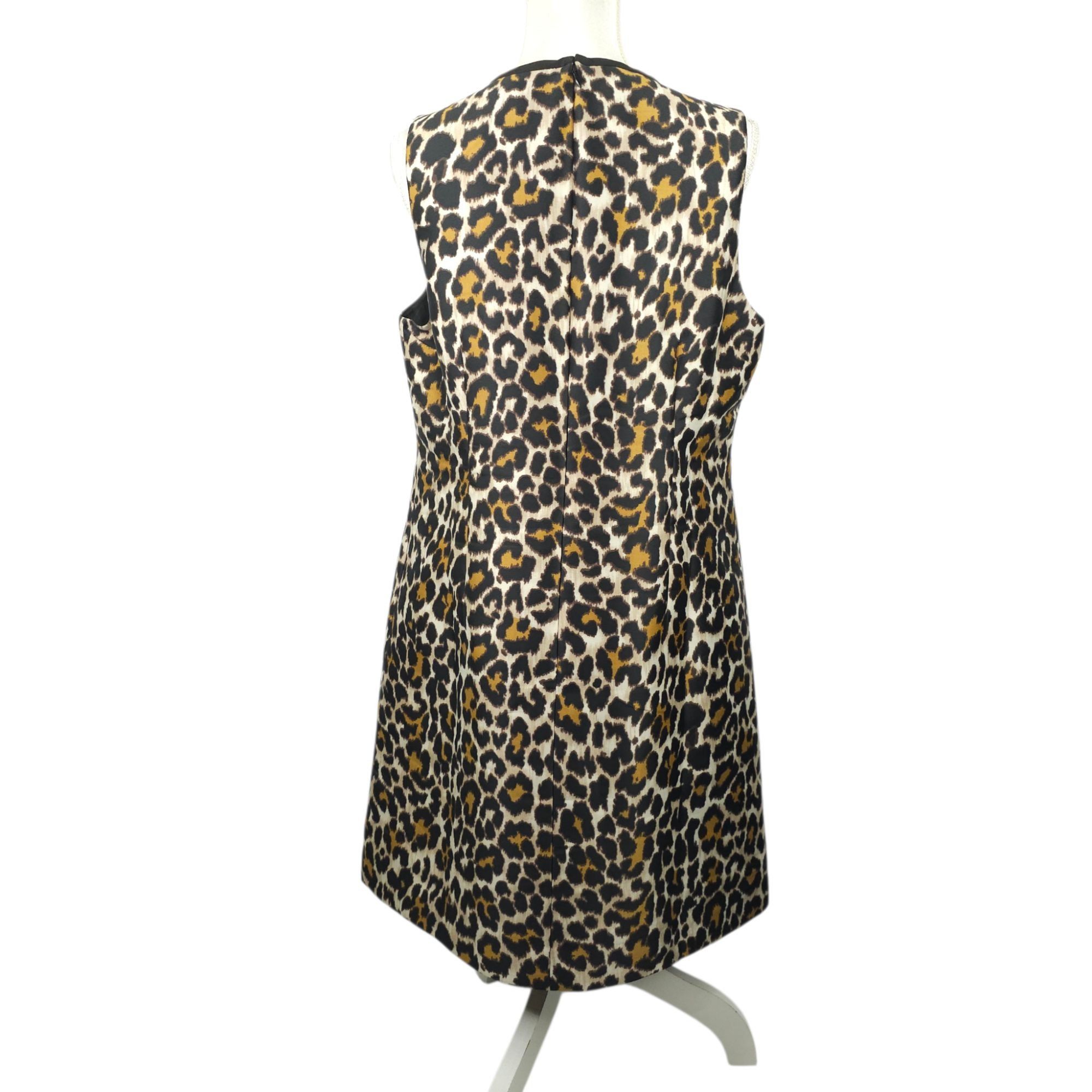 J.Crew J.Crew Leopard Print Shift Dress Size 12 A-line Back Zip Size XL / US 12-14 / IT 48-50 - 2 Thumbnail