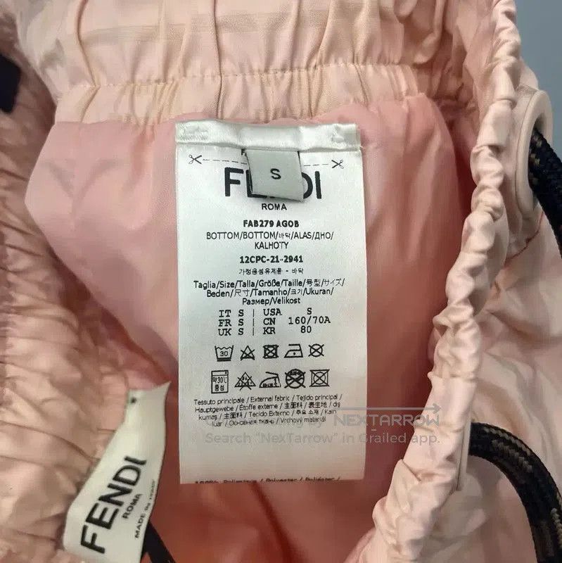Fendi Fendi Pink Nylon Women's Shorts XS Size . Size 22" - 4 Thumbnail