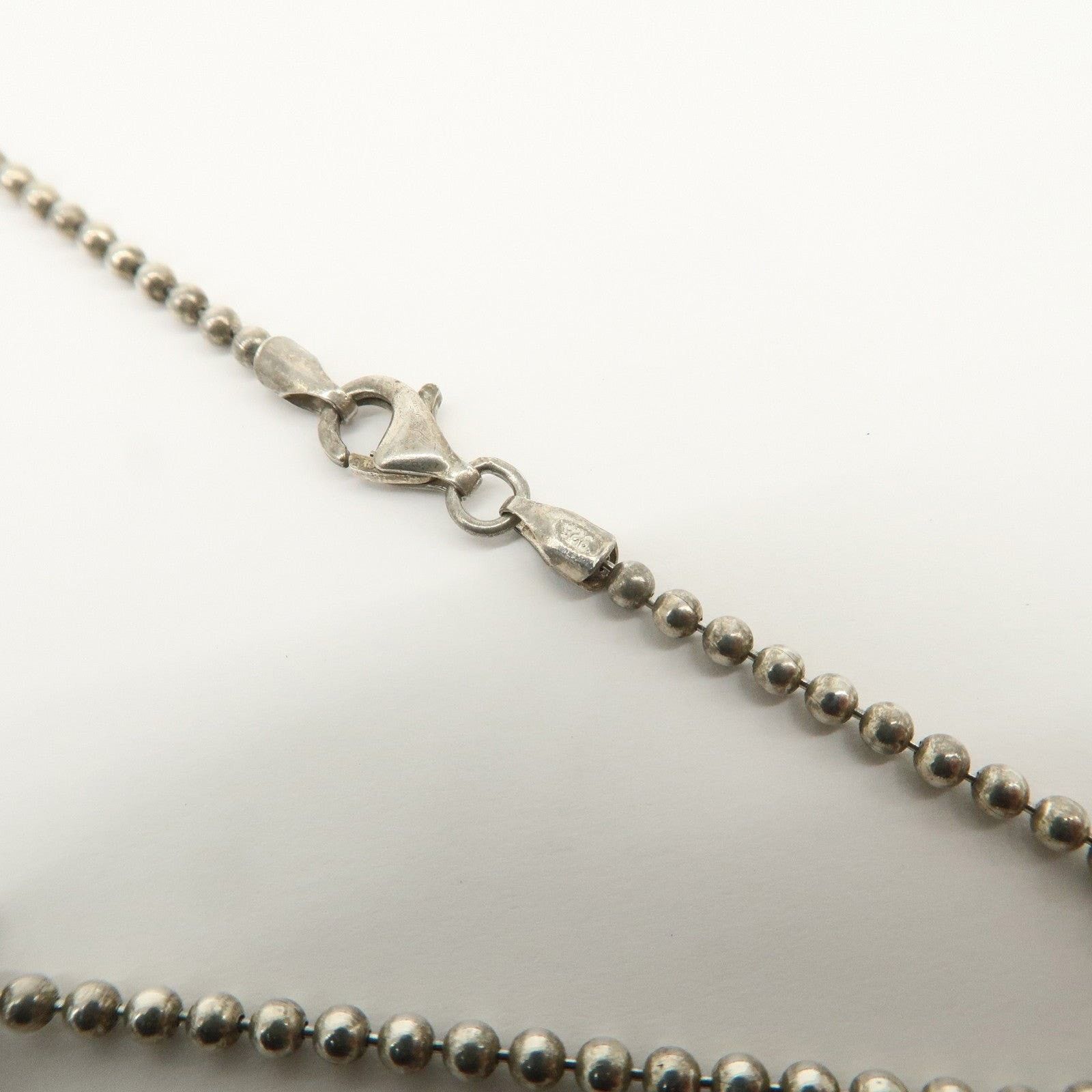Gucci Gucci Ball Chain Rectangle Charm Sterling Silver Bracelet Size ONE SIZE - 5 Thumbnail
