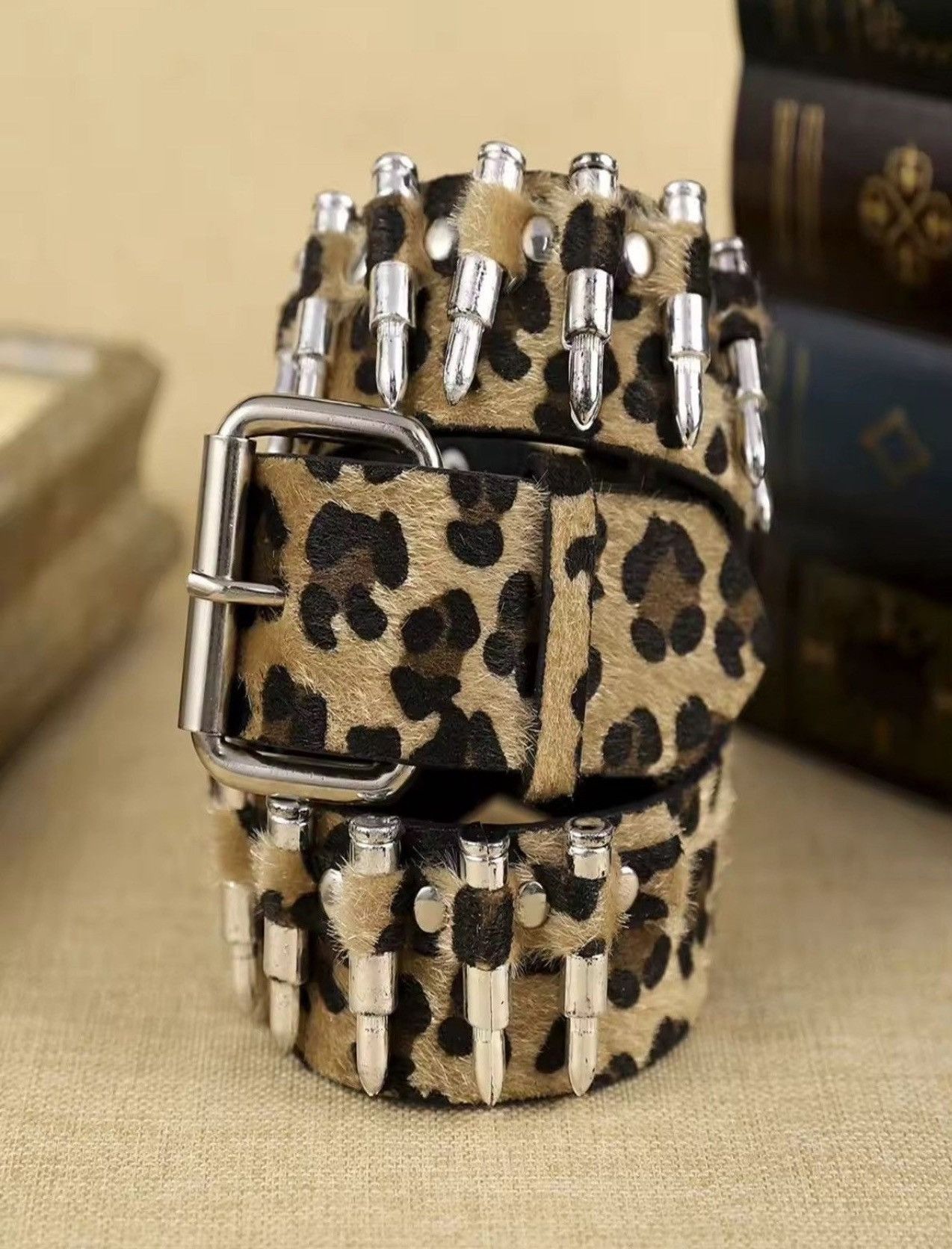 120 cm Leopard Camo Bullet belt