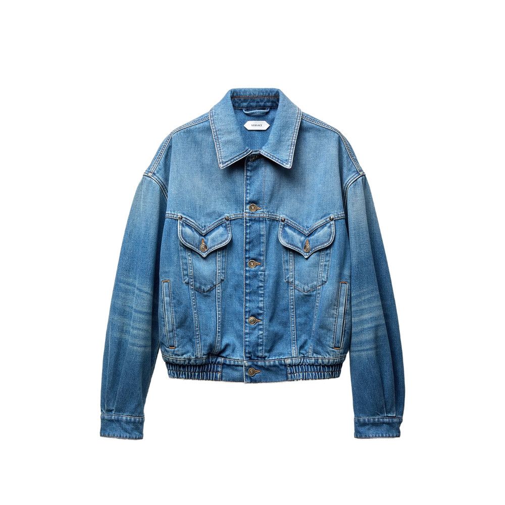 Versace Versace BLUE Jackets - Denim Jackets Size US L / EU 52-54 / 3 - 1 Thumbnail
